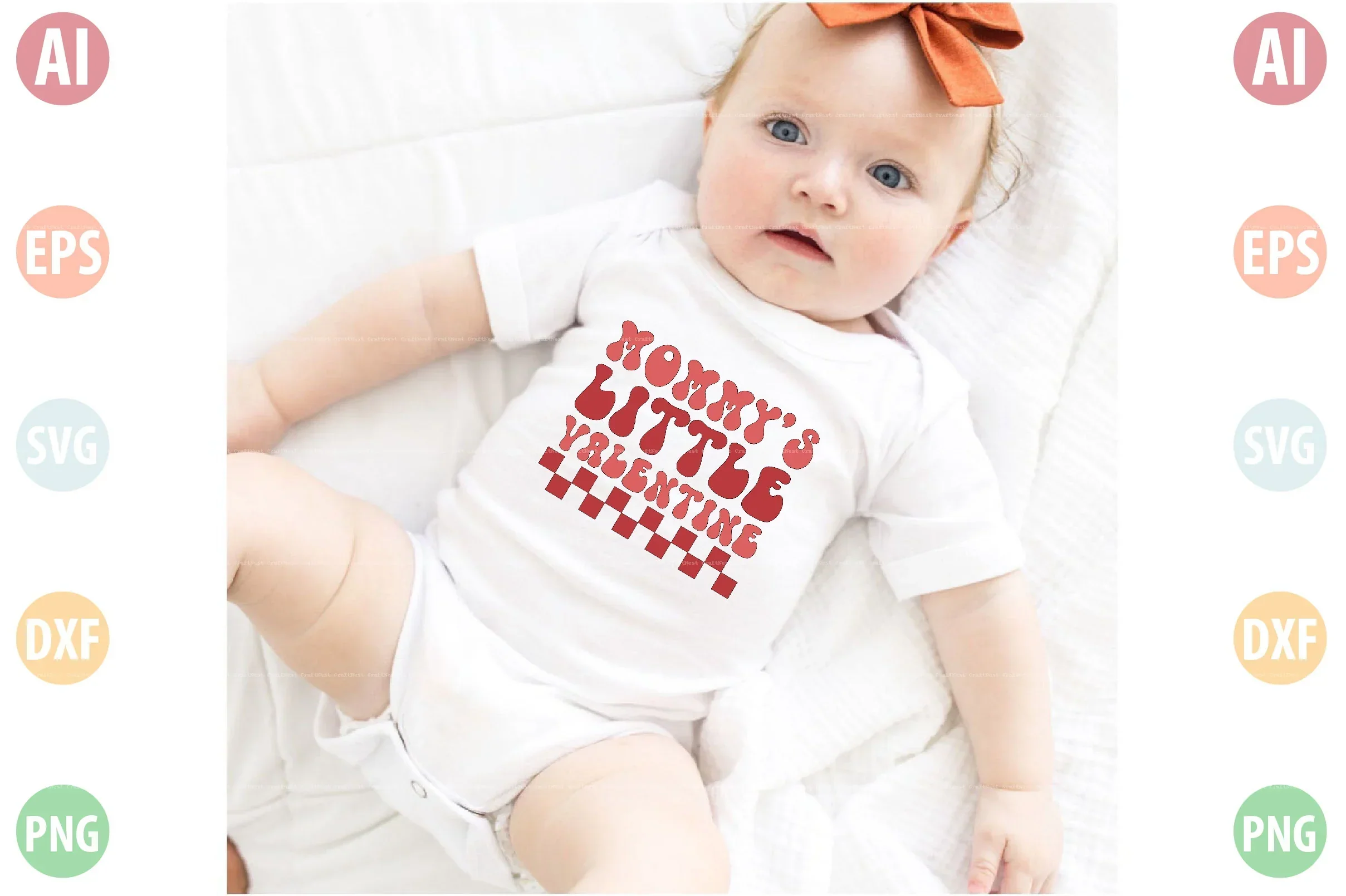 Cute Baby Valentine's Day SVG Bundle - Image 6