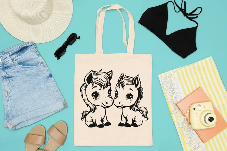 Cute Horses SVG Bundle - Image 8
