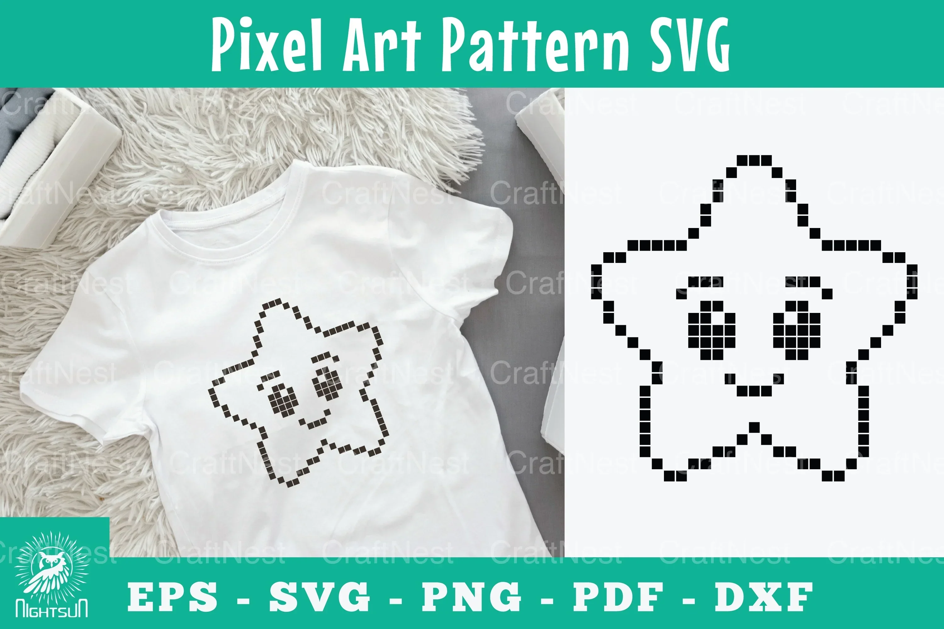 Cute Star Art Pattern Clipart Bundle