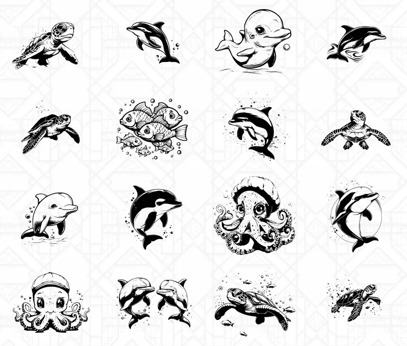 Cute Under Waterworld SVG Bundle - Image 2