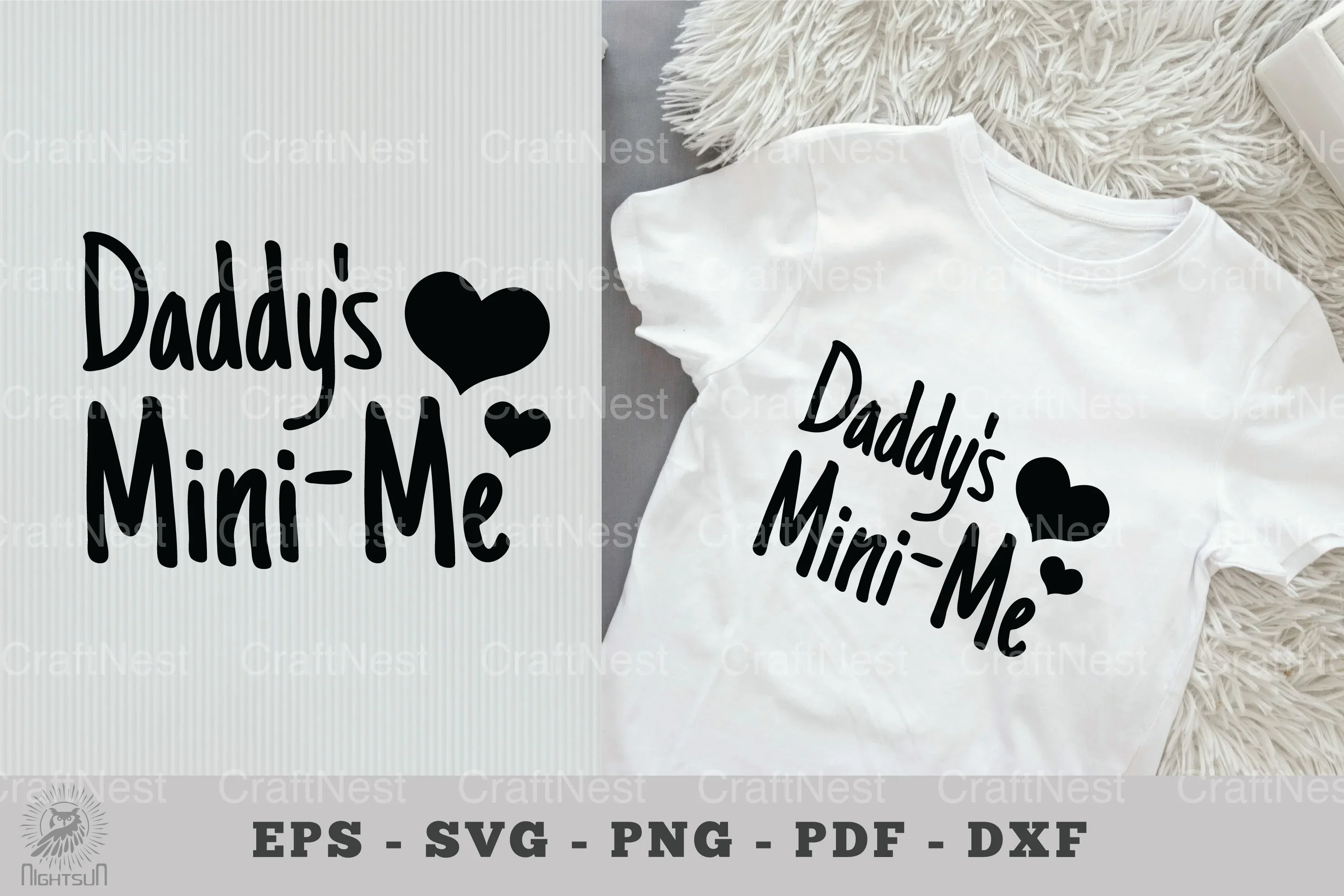 Daddy's Mini-Me Baby Quotes Clipart Bundle
