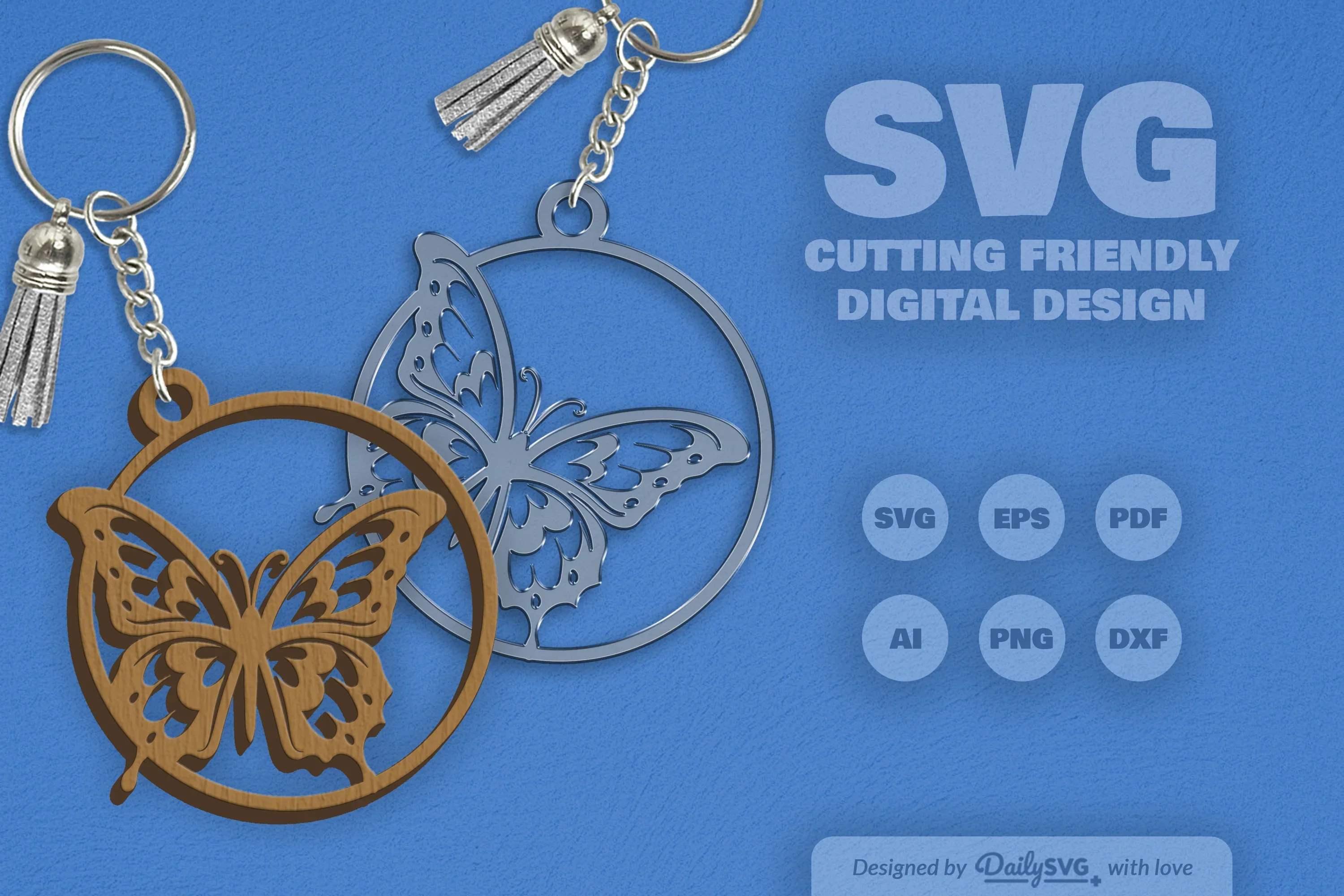 Daily Butterfly Round Clipart SVG Bundle - Image 11