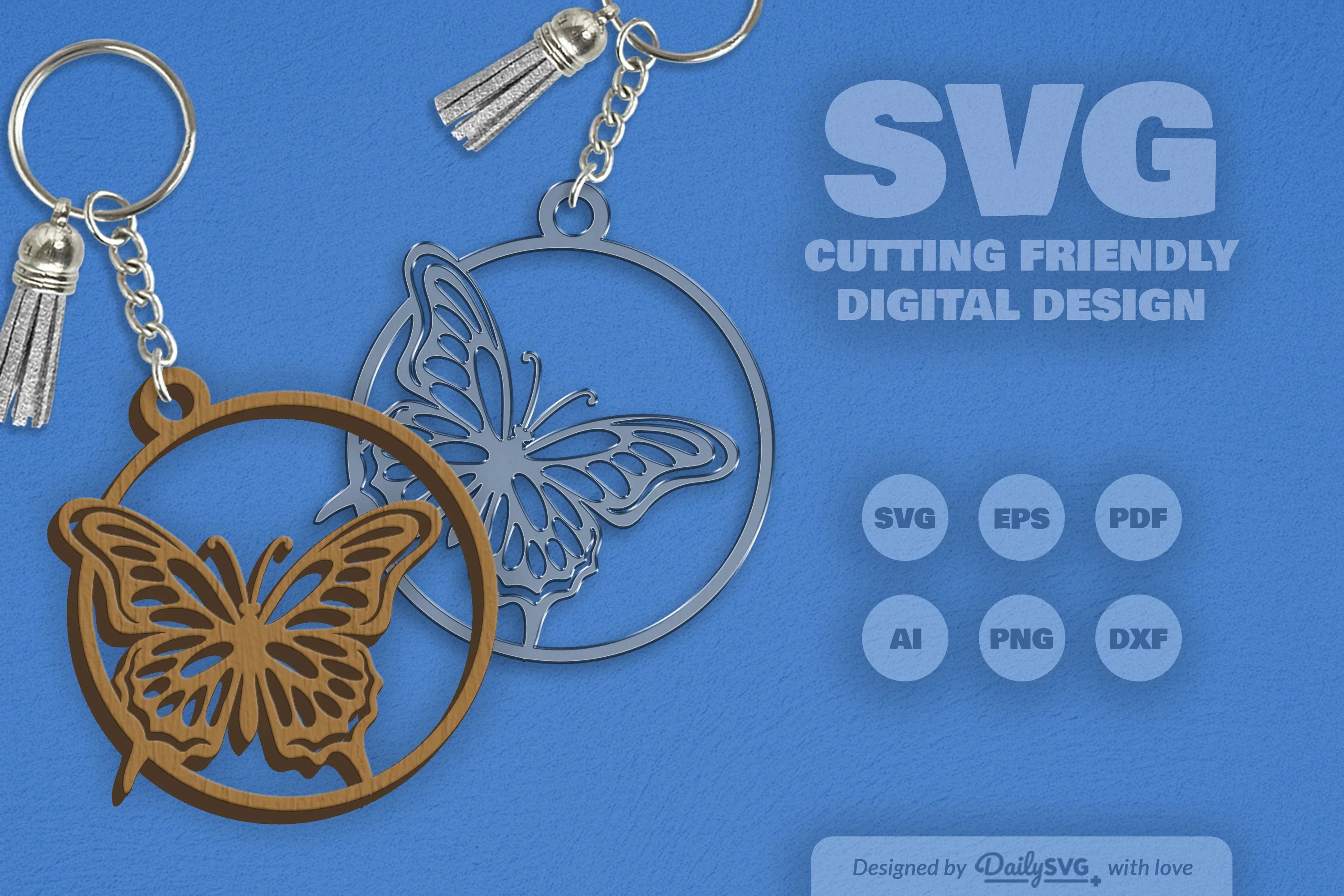 Daily Butterfly Round Clipart SVG Bundle - Image 5