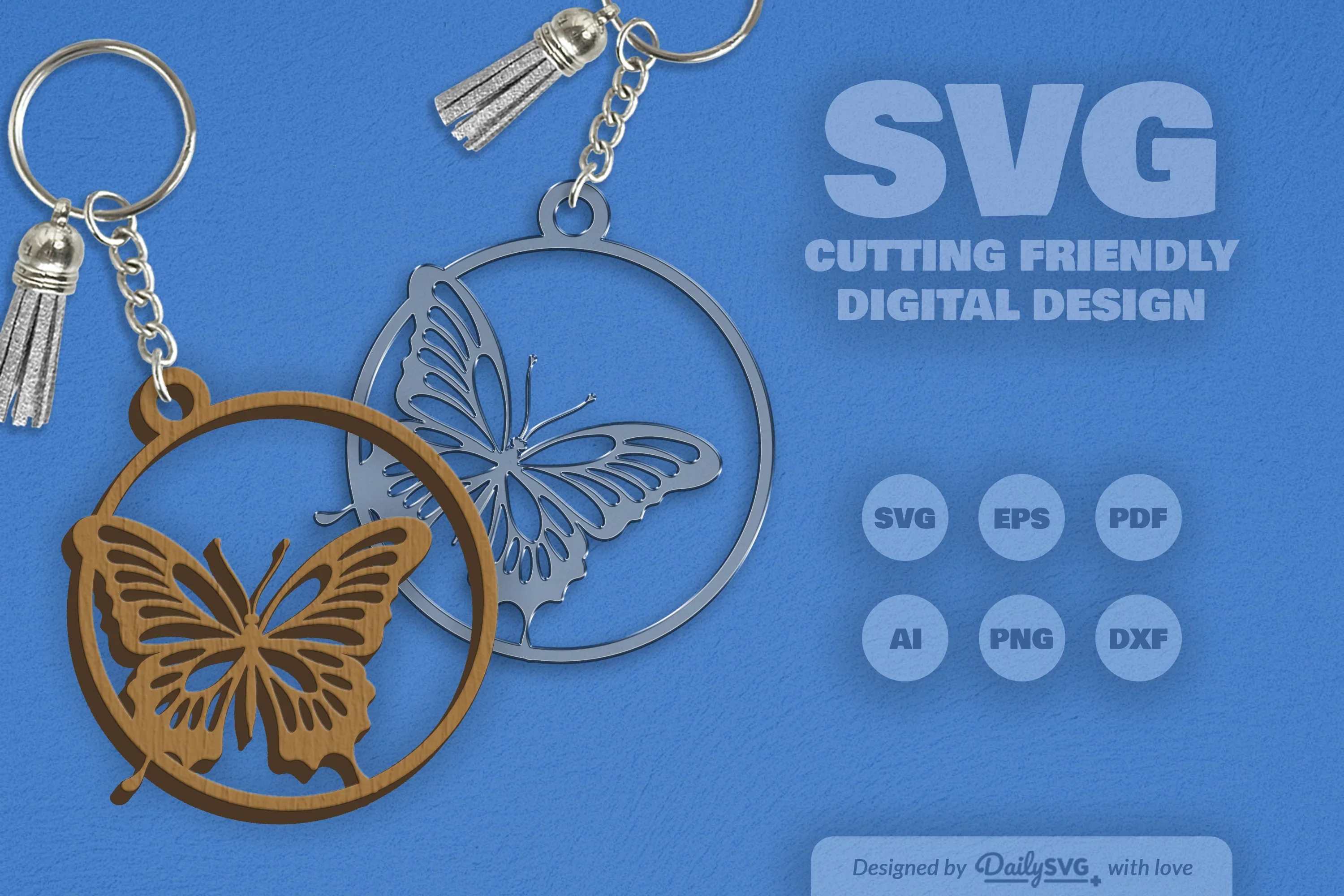 Daily Butterfly Round Clipart SVG Bundle - Image 8