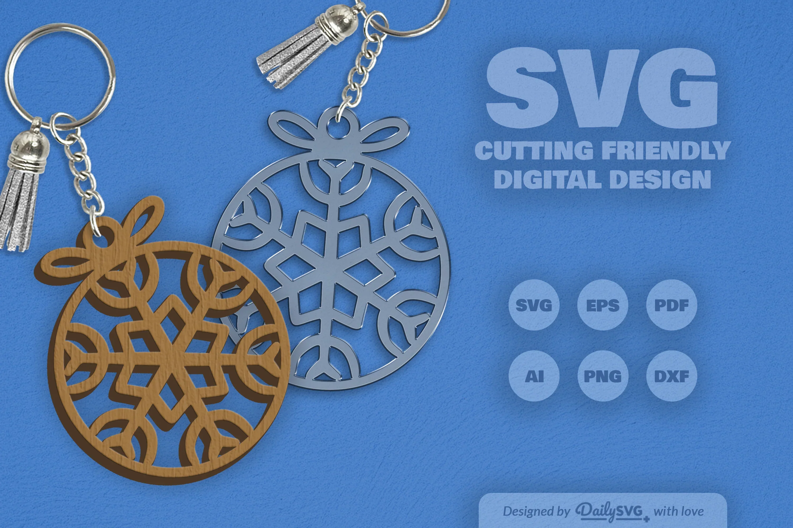 Daily Snowflake Bauble Clipart Collection - Image 3
