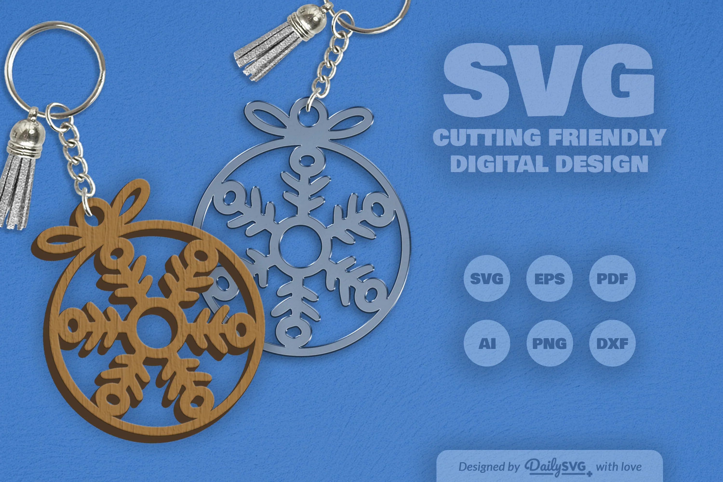 Daily Snowflake Bauble Clipart Collection - Image 6