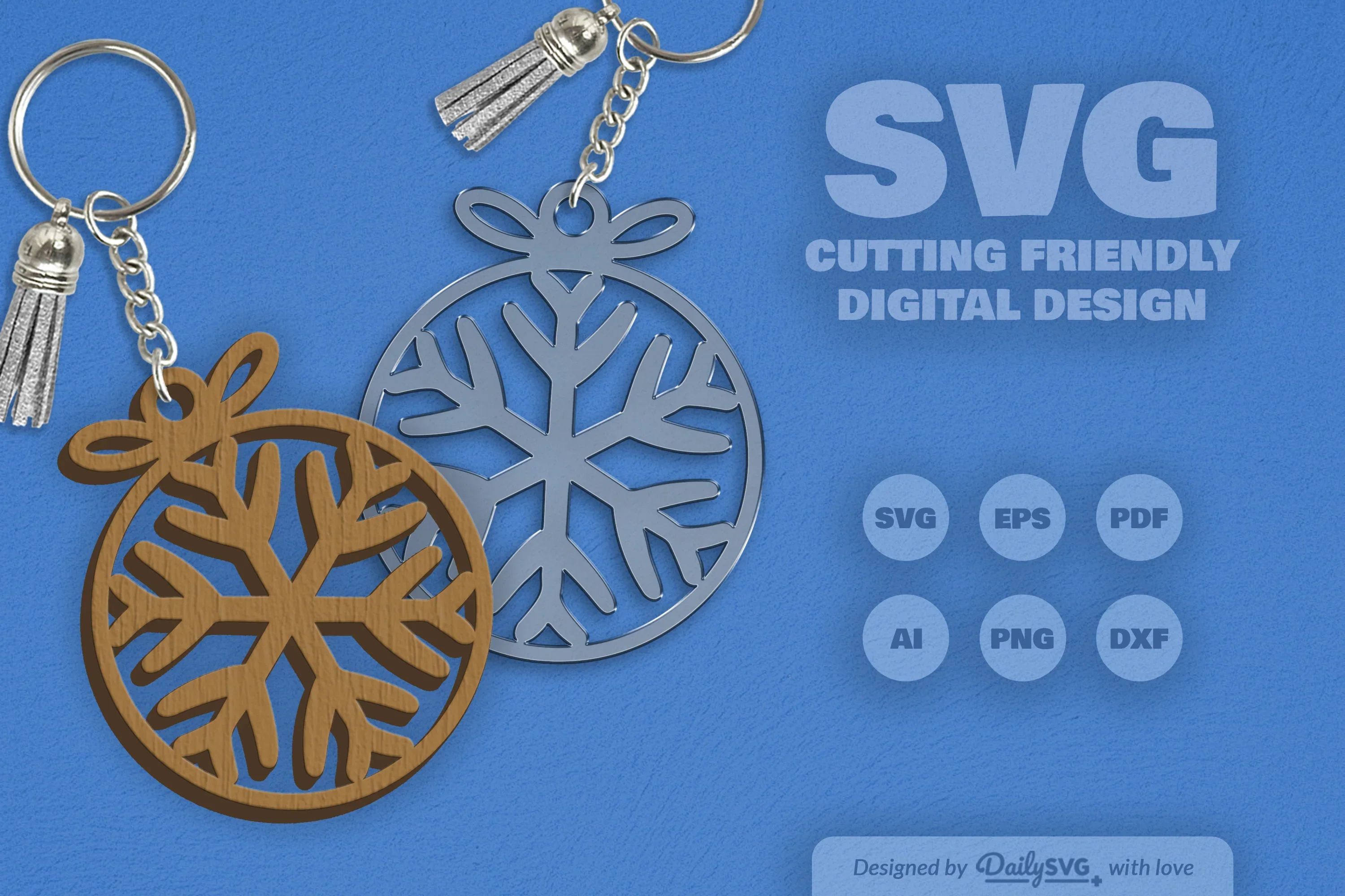 Daily Snowflake Bauble Clipart Collection - Image 7