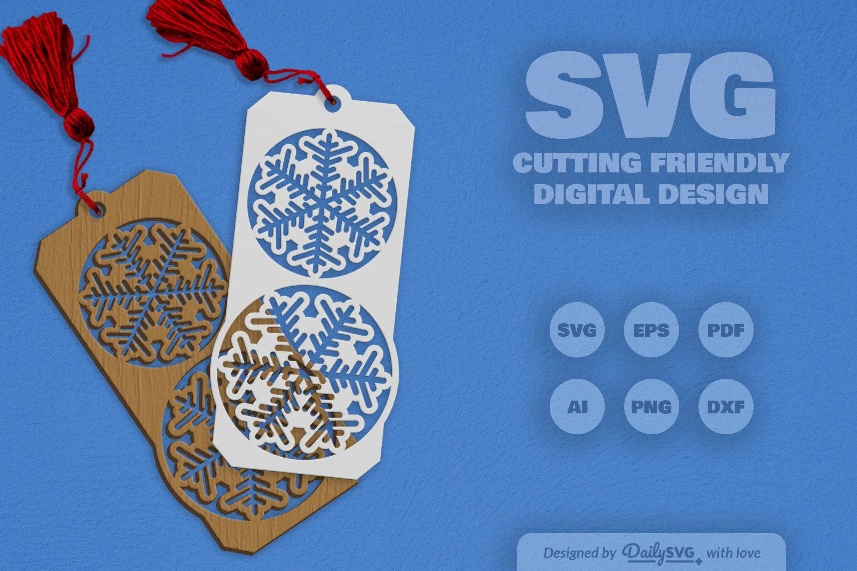 Daily Snowflake Junk Journal SVG Bundles - Image 11