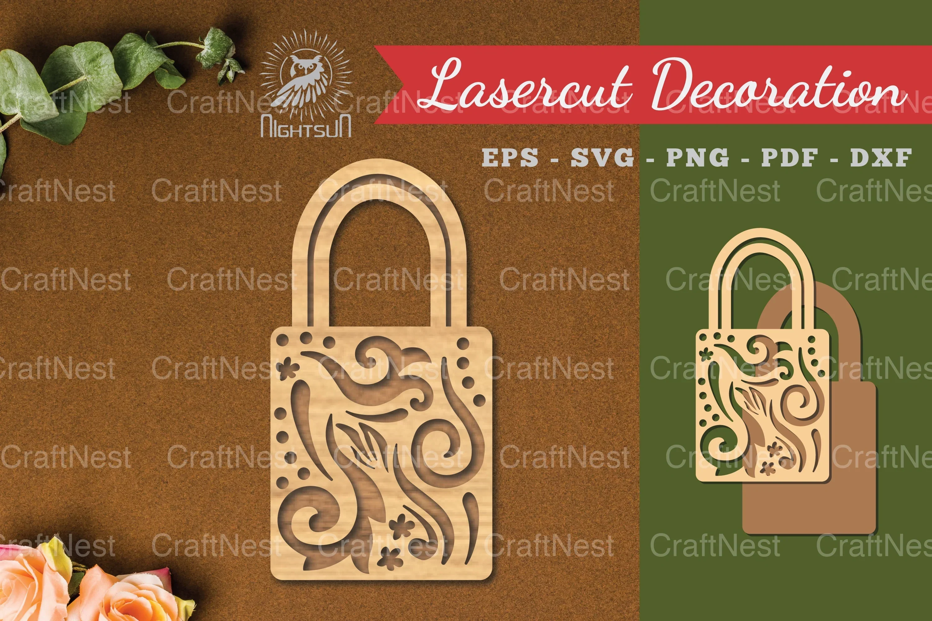 Decorative Lock Laser Cut Design Bundle