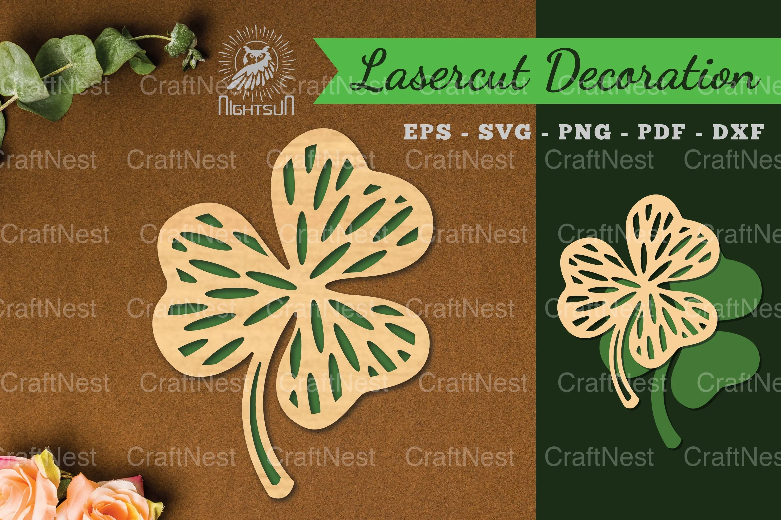 Decorative Shamrock Laser Cut Decoration Bundle