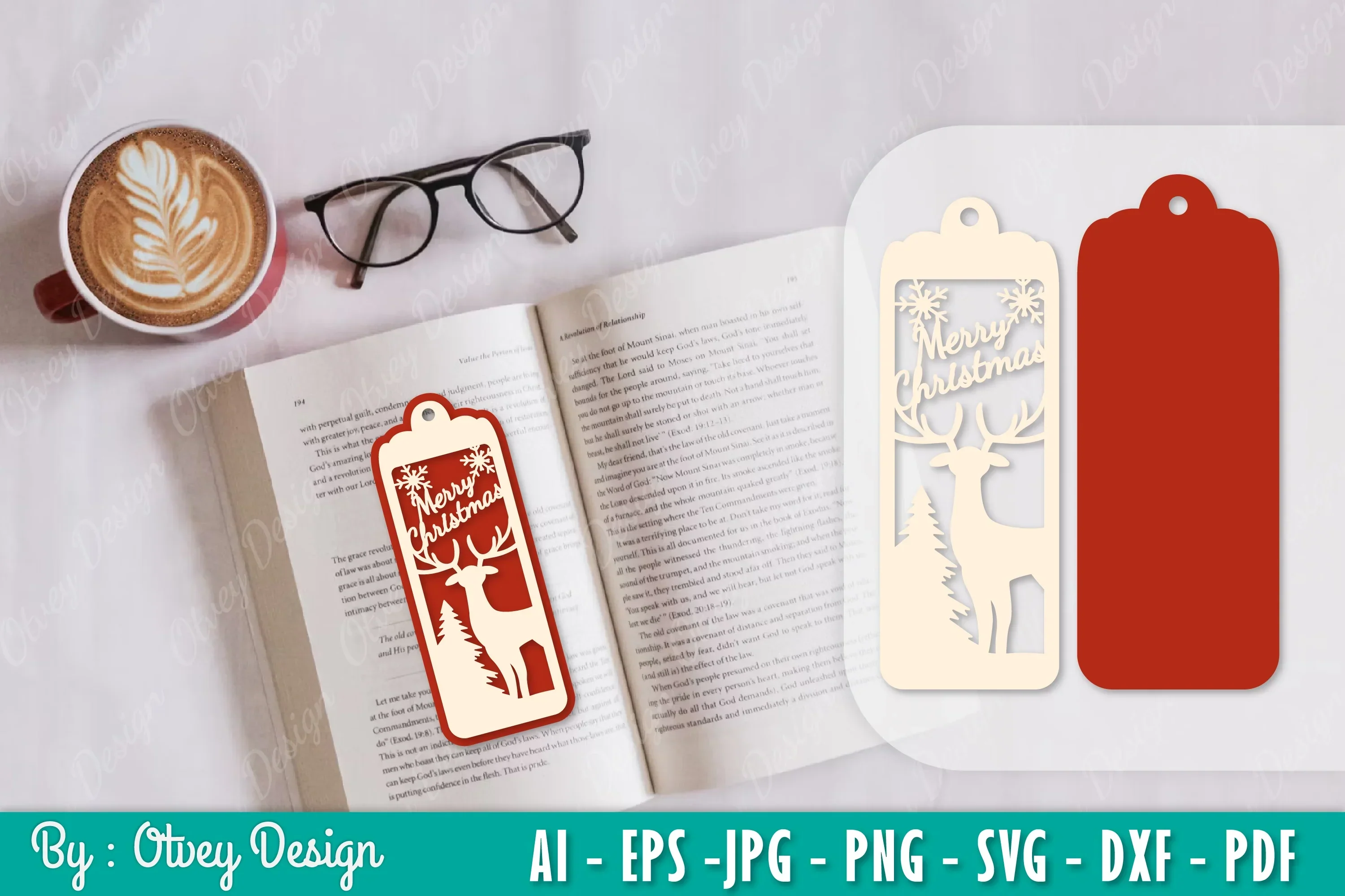 Deer Bookmark SVG Bundle