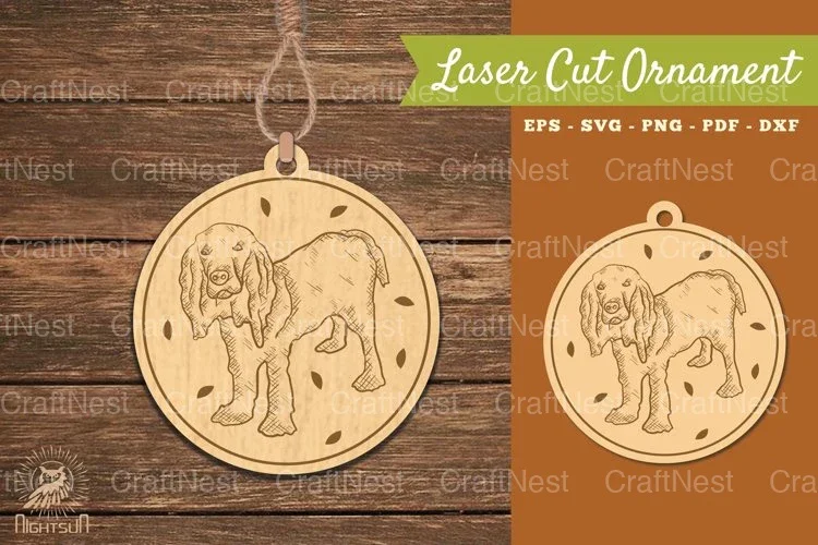 Dog Laser Cut Ornament Clipart Bundle
