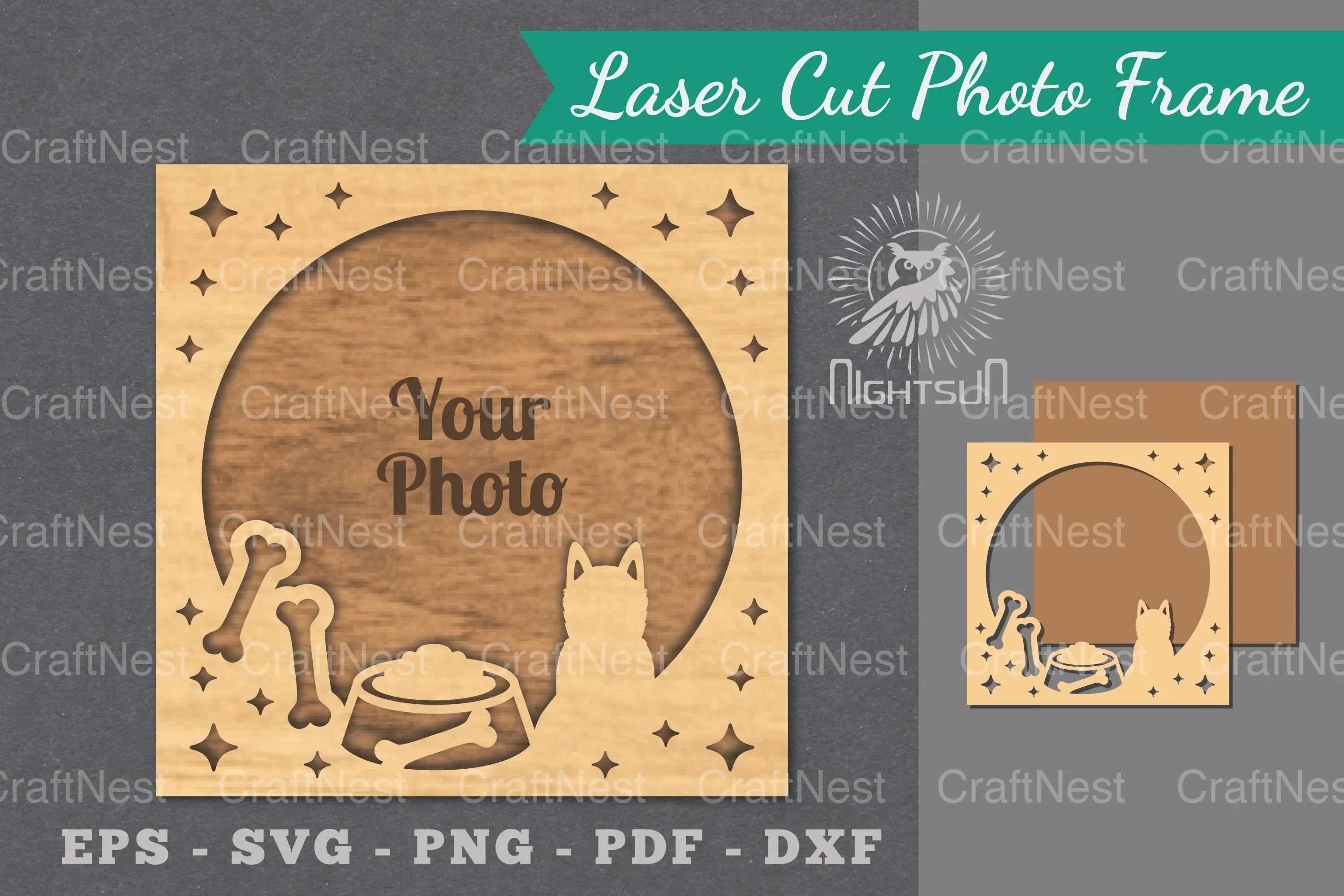 Dog Laser Cut Photo Frame Bundle