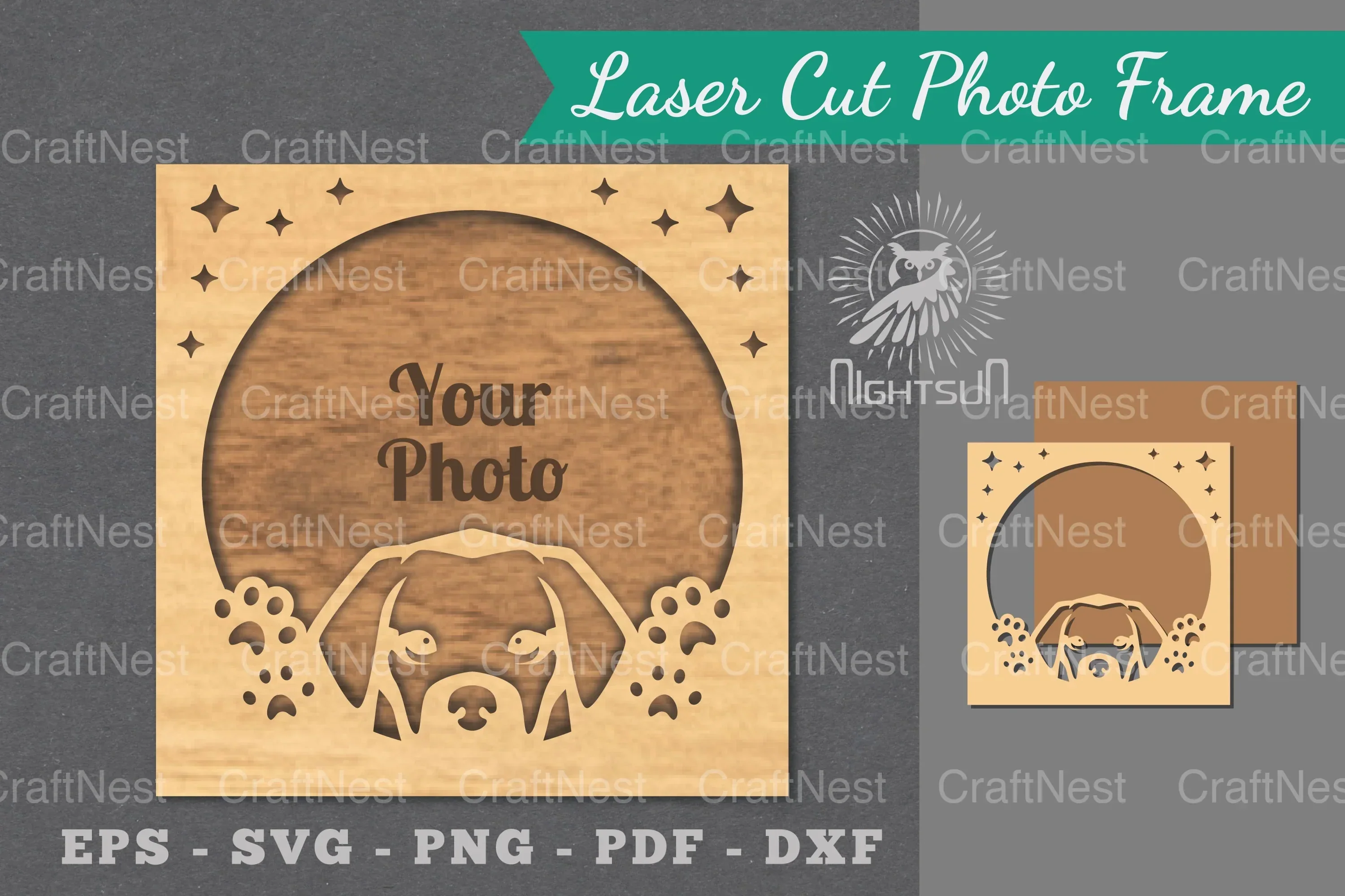 Dog Laser Cut Photo Frame Bundle