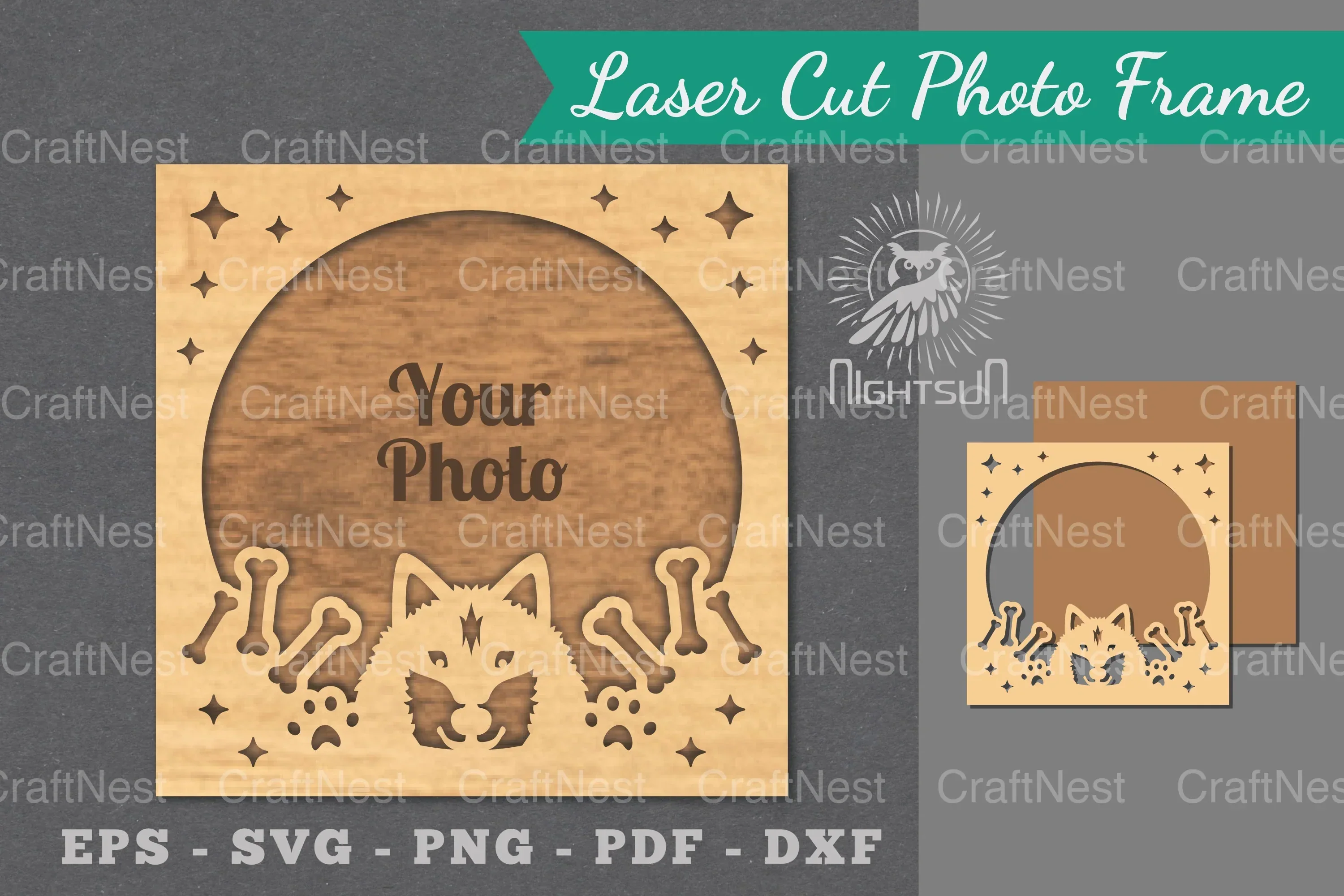 Dog Laser Cut Photo Frame Bundle
