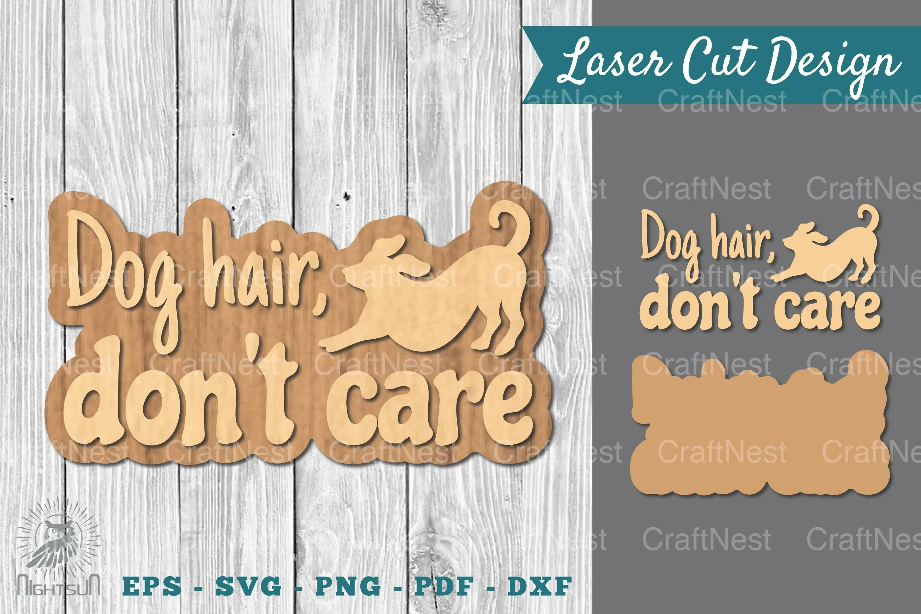 Dog Quotes Laser Cut Decoration Clipart Bundle