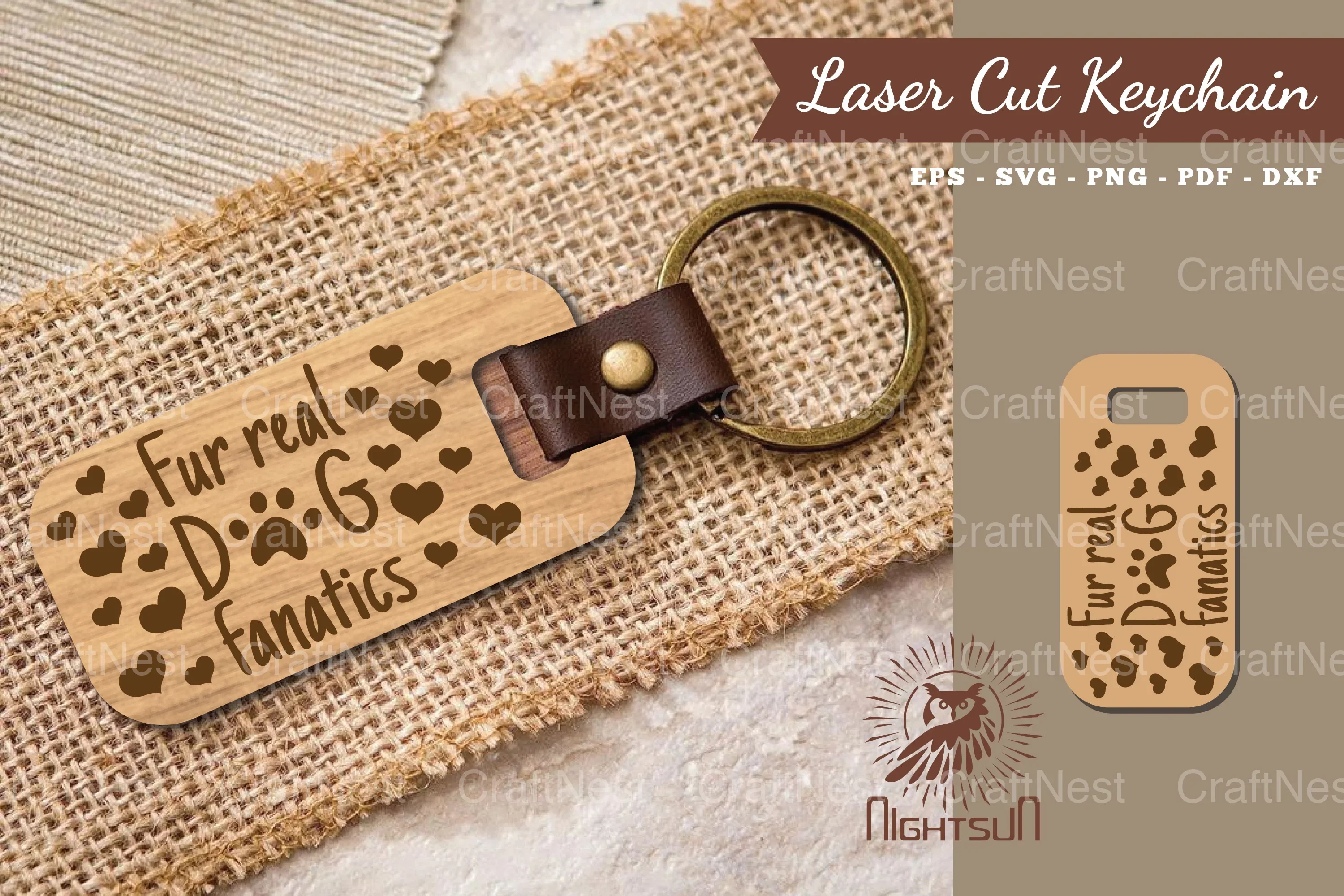 Dog Quotes Laser Cut Keychain Bundle
