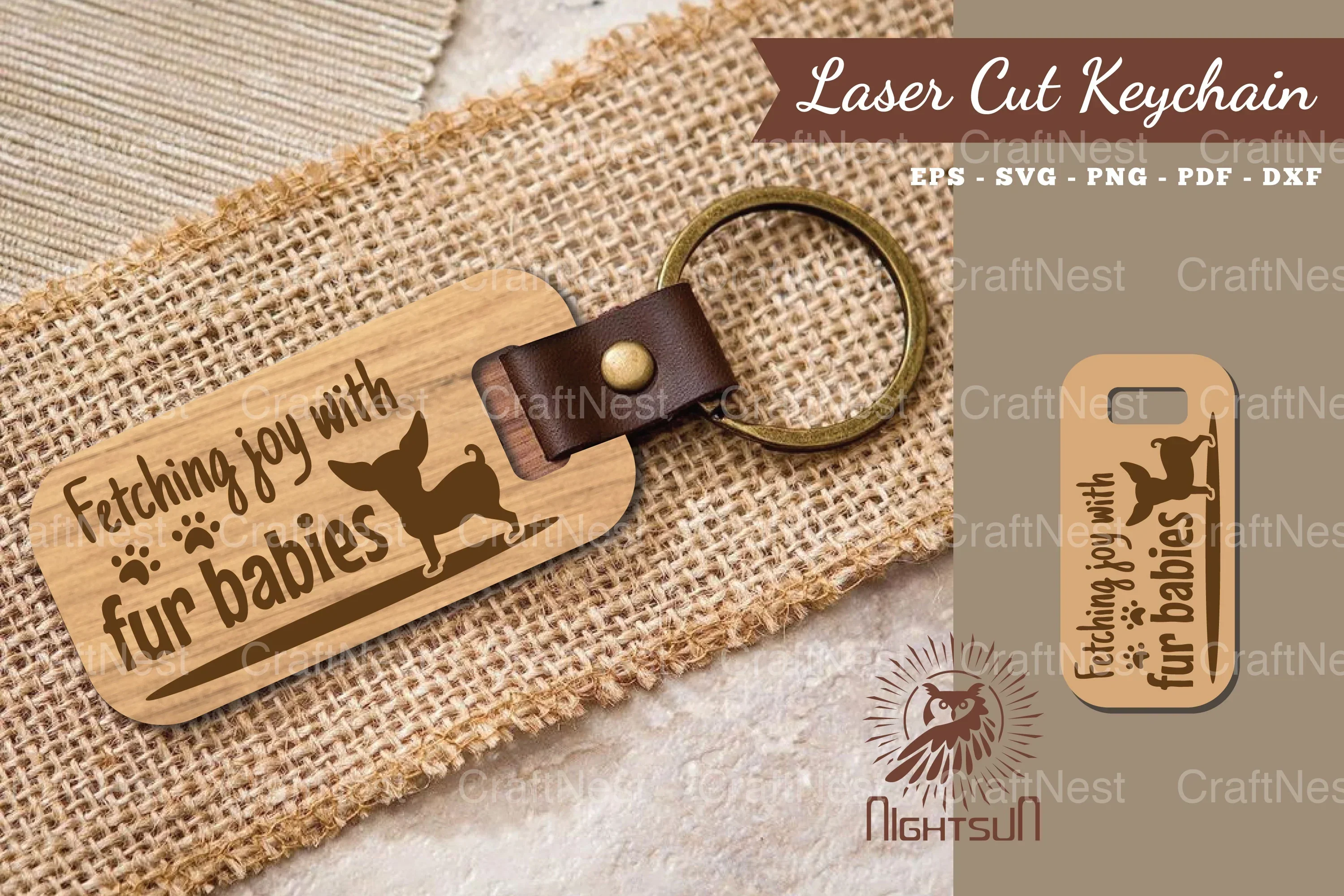 Dog Quotes Laser Cut Keychain Bundle