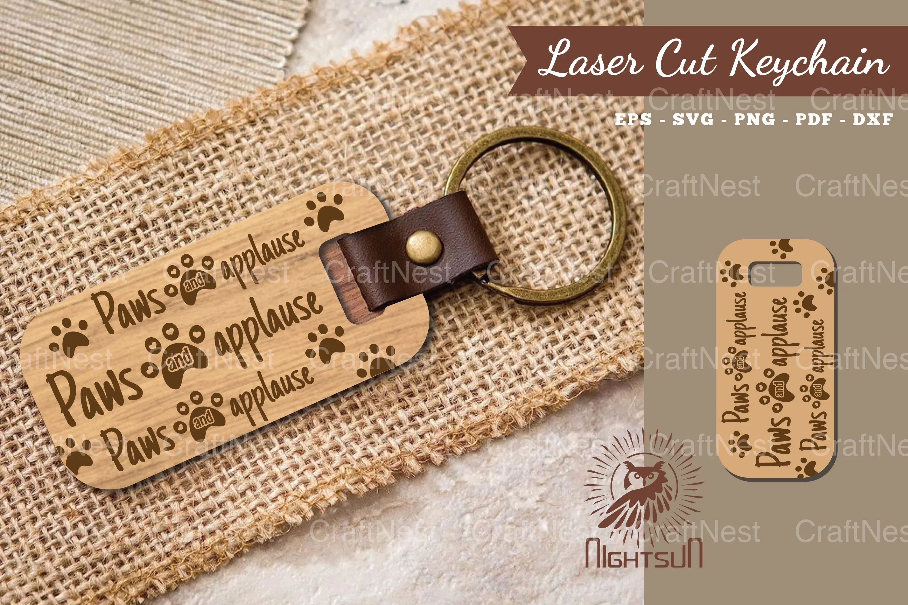 Dog Quotes Laser Cut Keychain Bundle