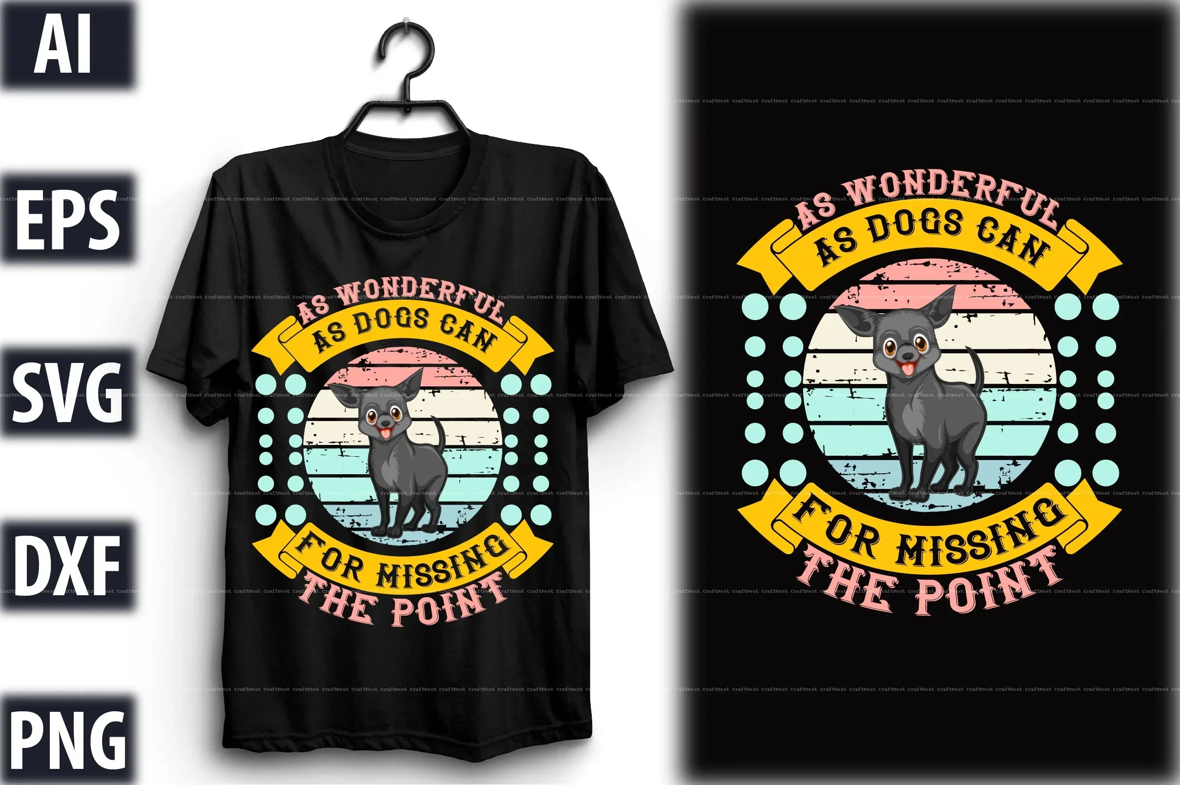 Dog T-Shirt Design SVG Bundle - Image 6