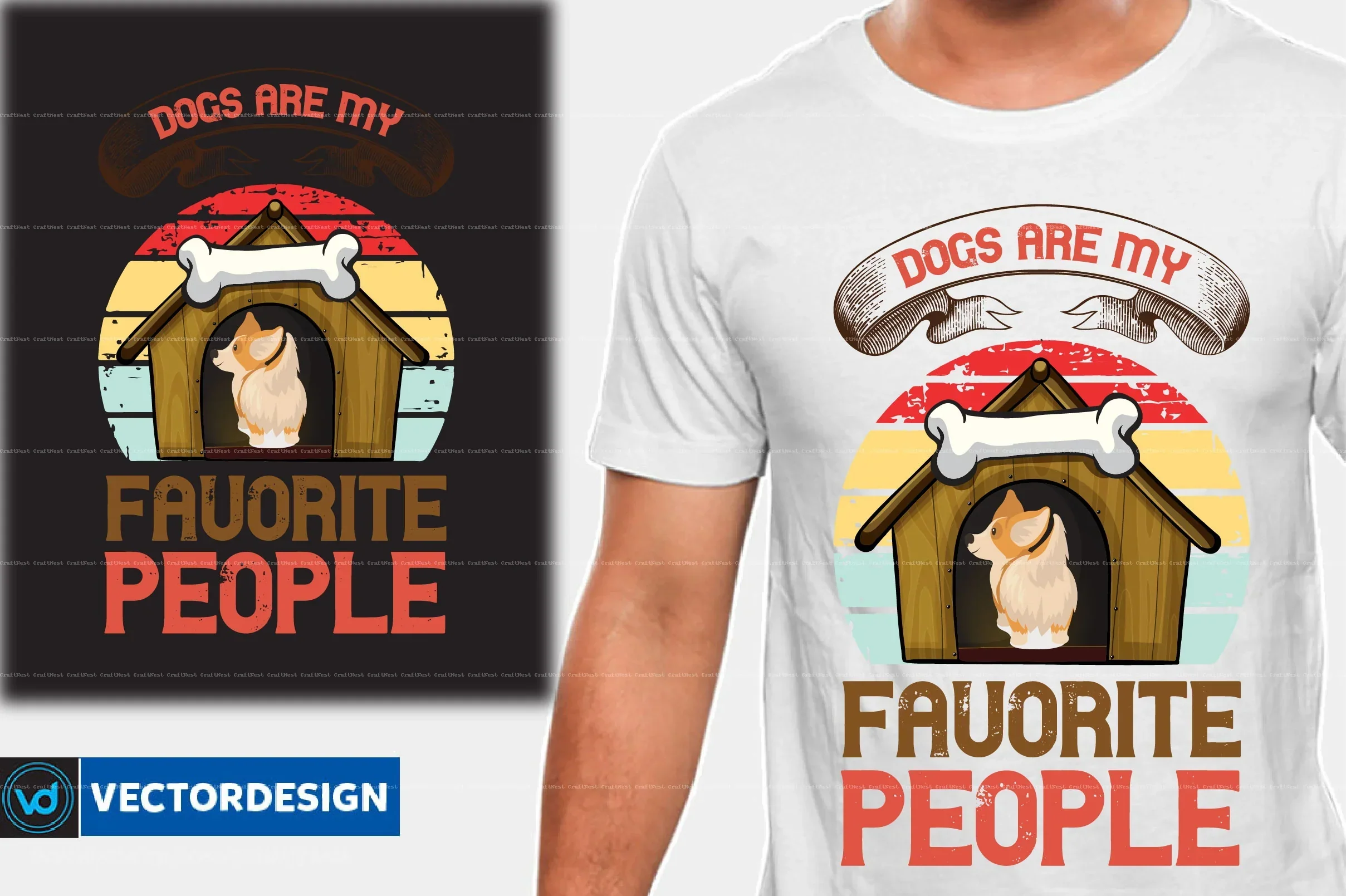Dog T-Shirt Design SVG Bundle - Image 4