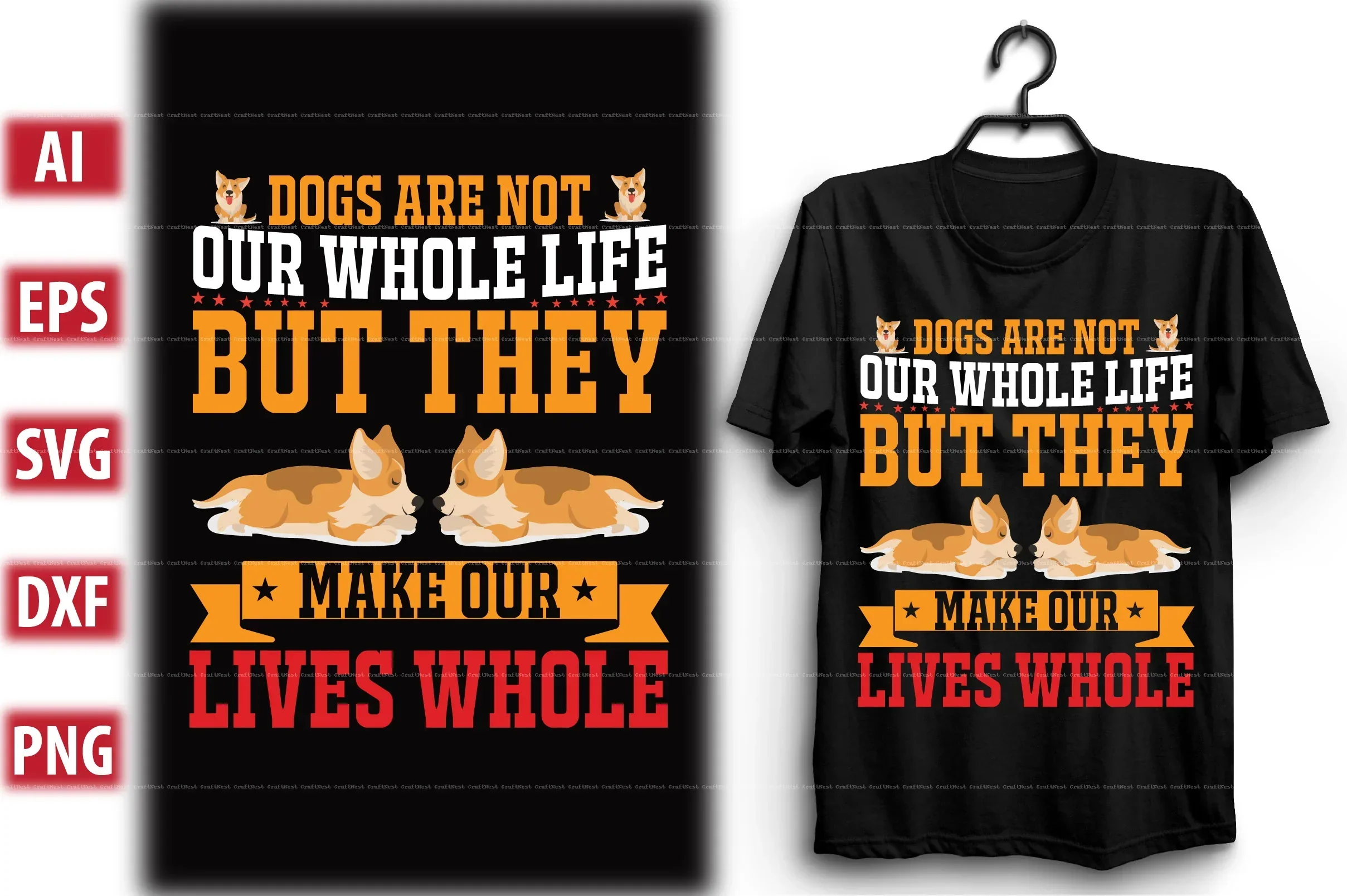Dog T-Shirt Design SVG Bundle - Image 2