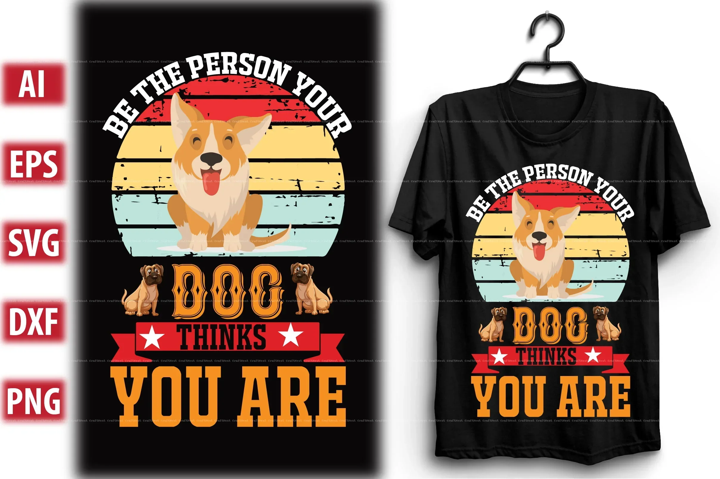 Dog T-Shirt Design SVG Bundle - Image 6