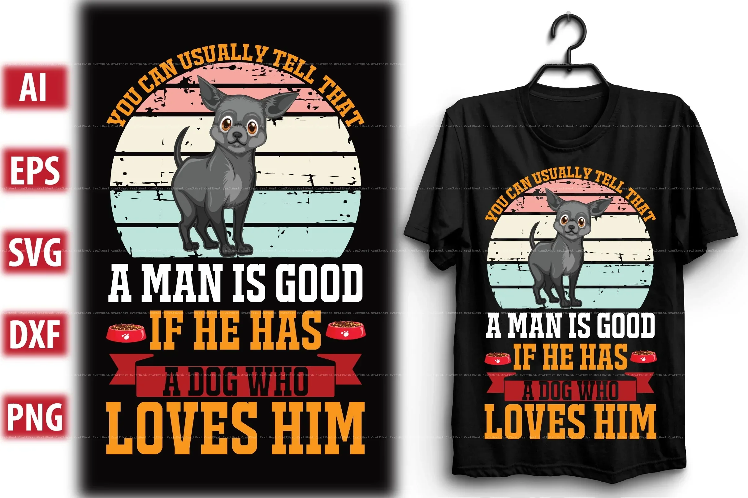 Dog T-Shirt Design SVG Bundle - Image 8