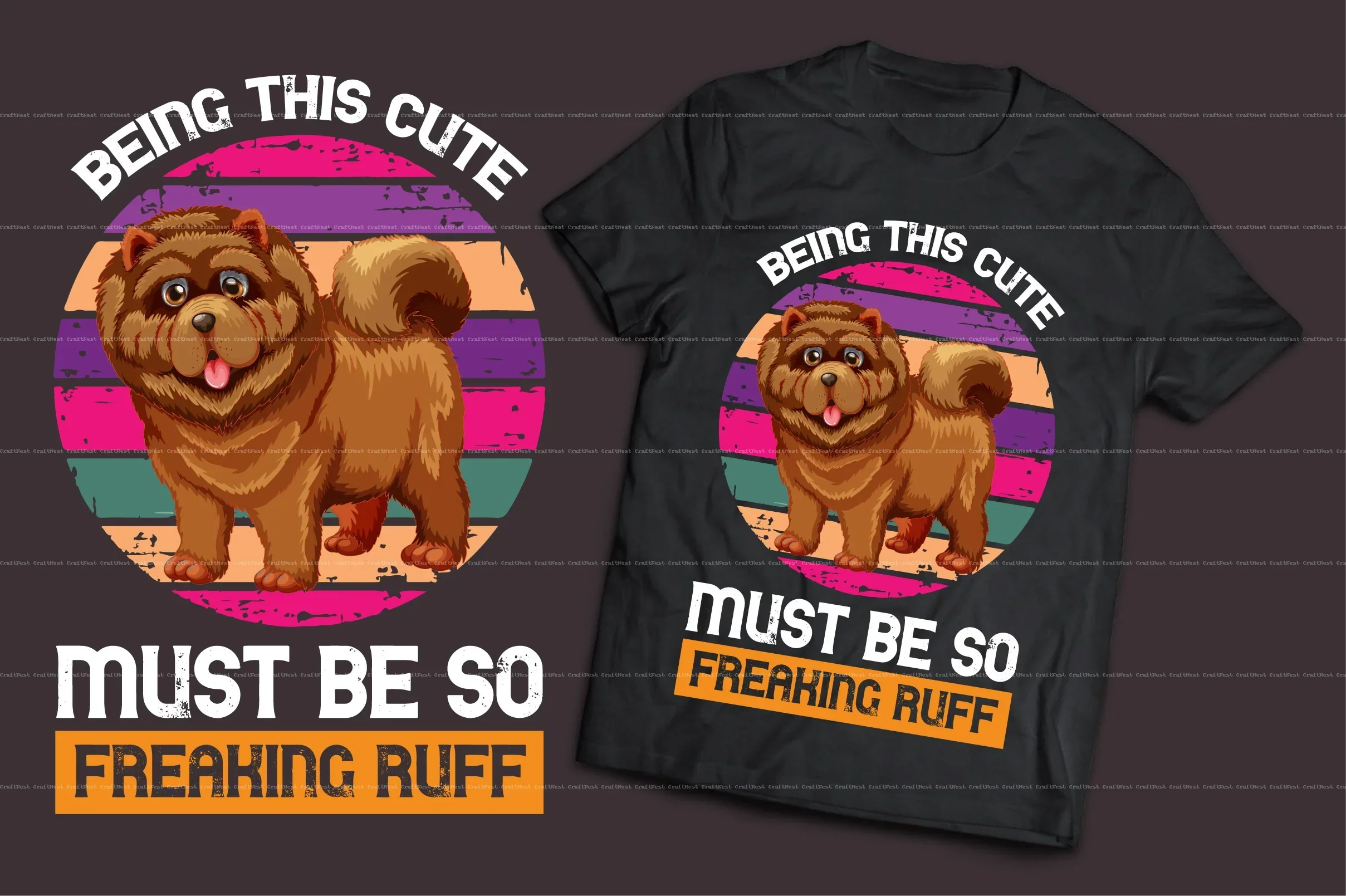 Dog T-Shirt Design SVG Bundle - Image 8