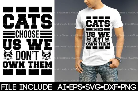 Cat T-Shirt SVG Bundle - Image 5