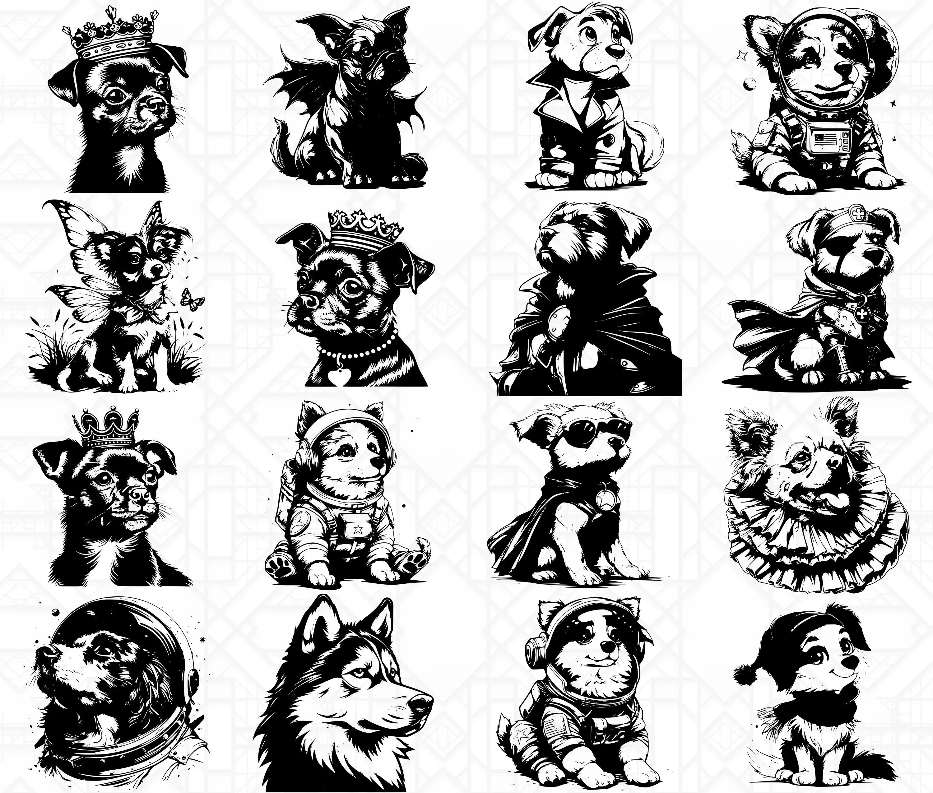 Dogs In Costumes SVG Bundle - Image 3