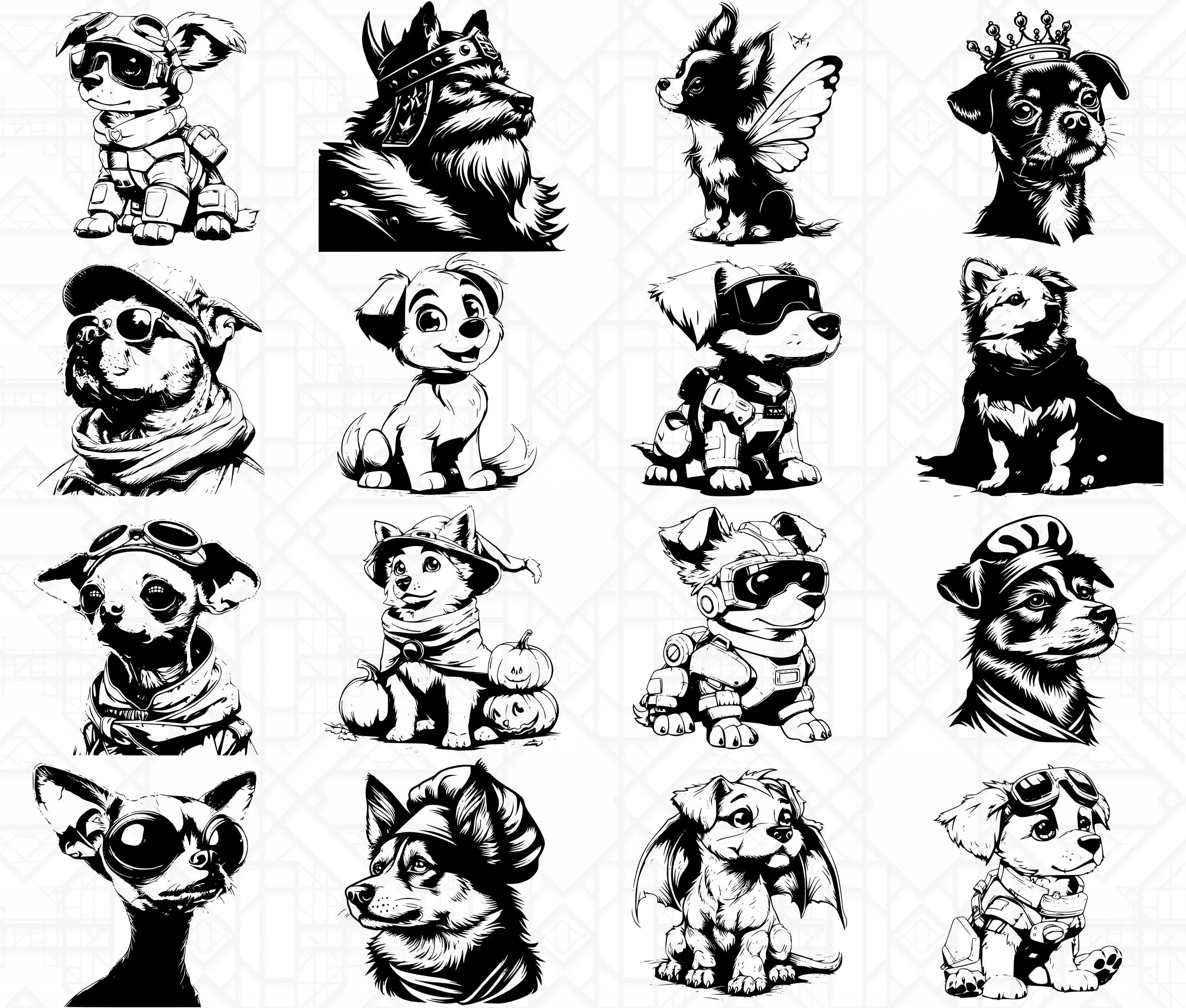 Dogs In Costumes SVG Bundle - Image 4