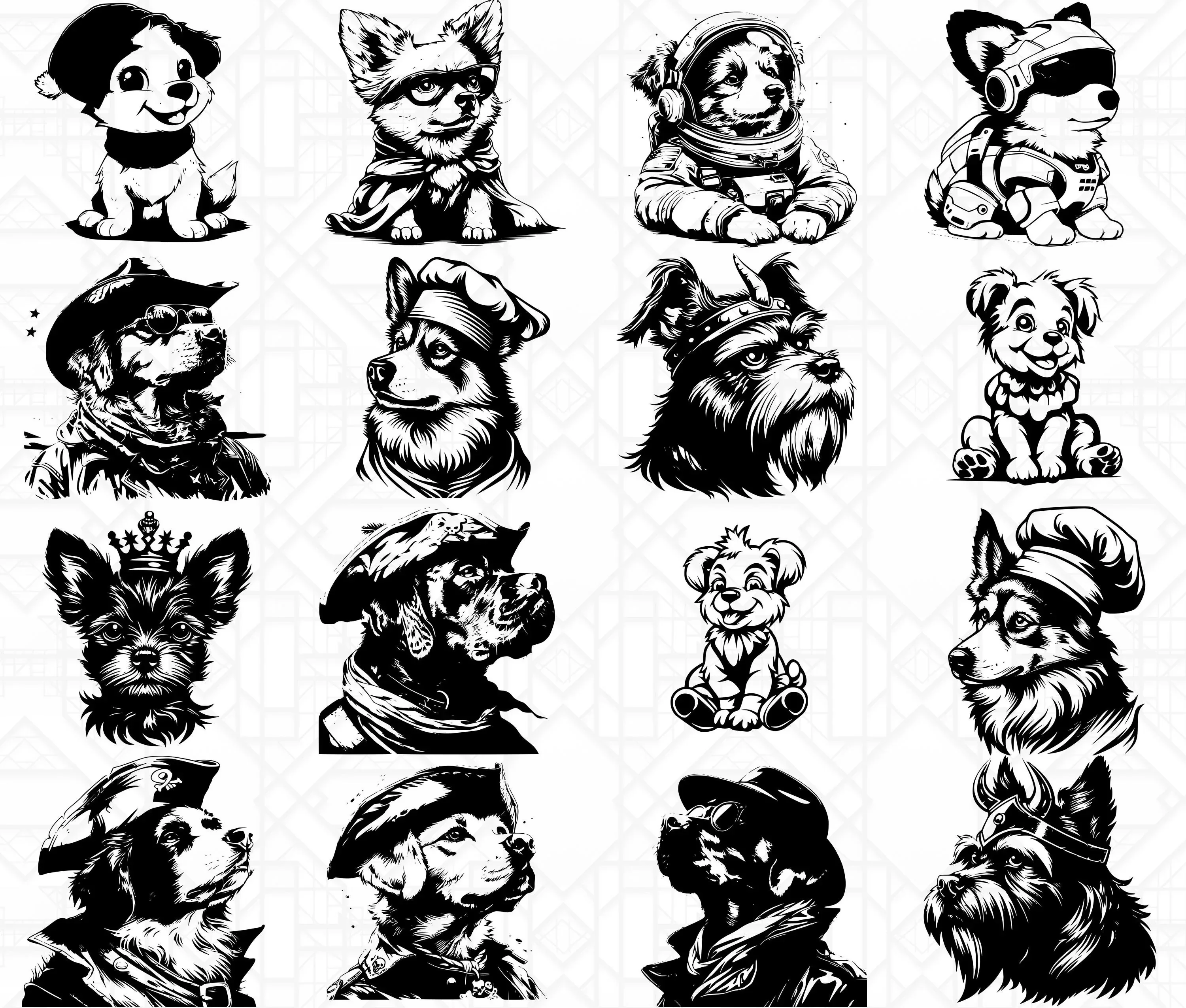 Dogs In Costumes SVG Bundle - Image 5