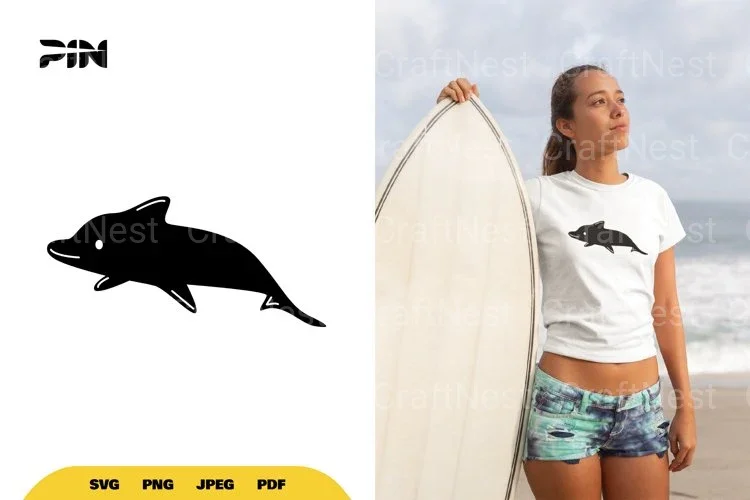 Dolphin Silhouette Clipart Bundle