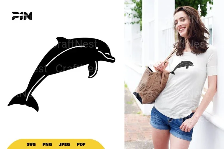 Dolphin Silhouette Clipart Bundle