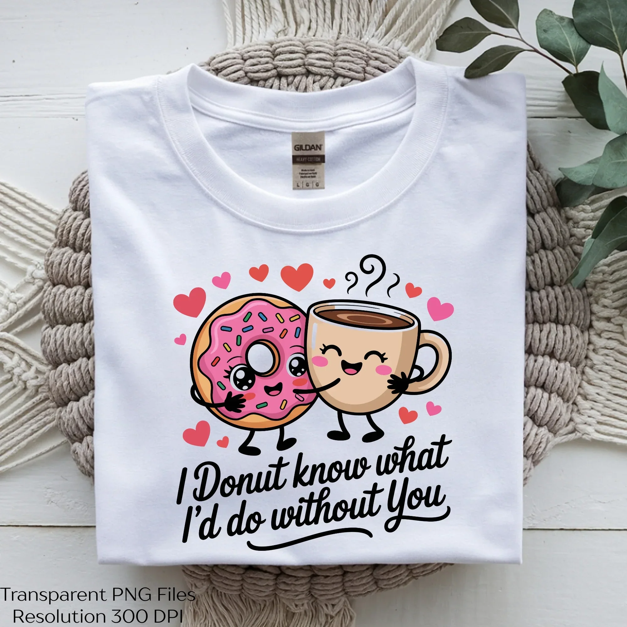 Donut and Coffee Valentine's Day SVG Bundle