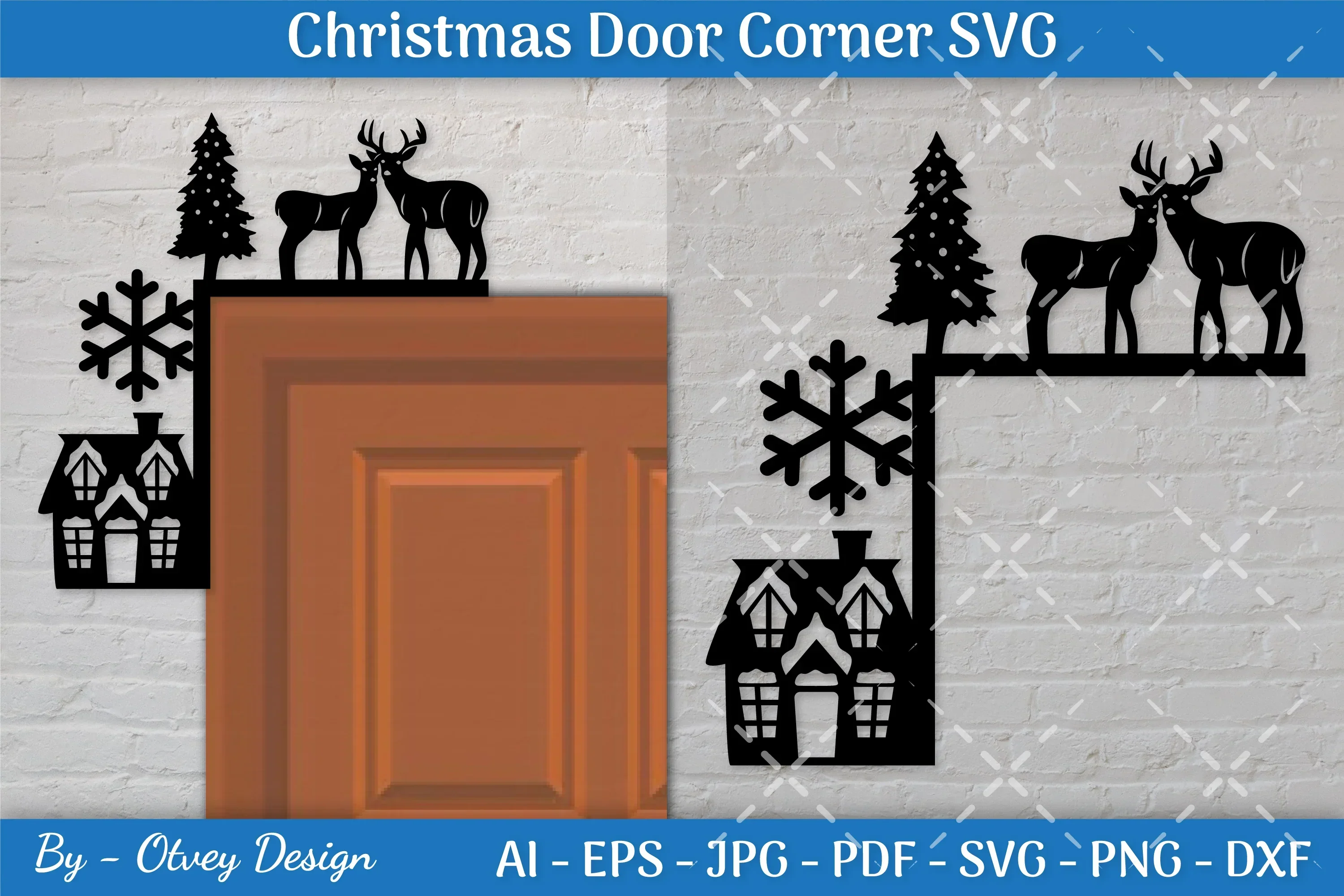 Door Corner Christmas SVG Bundle