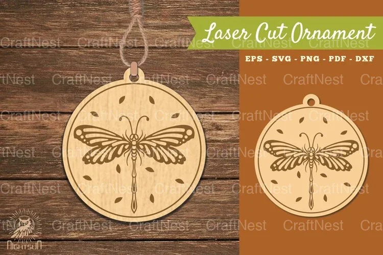 Dragonfly Laser Cut Ornament SVG Bundle