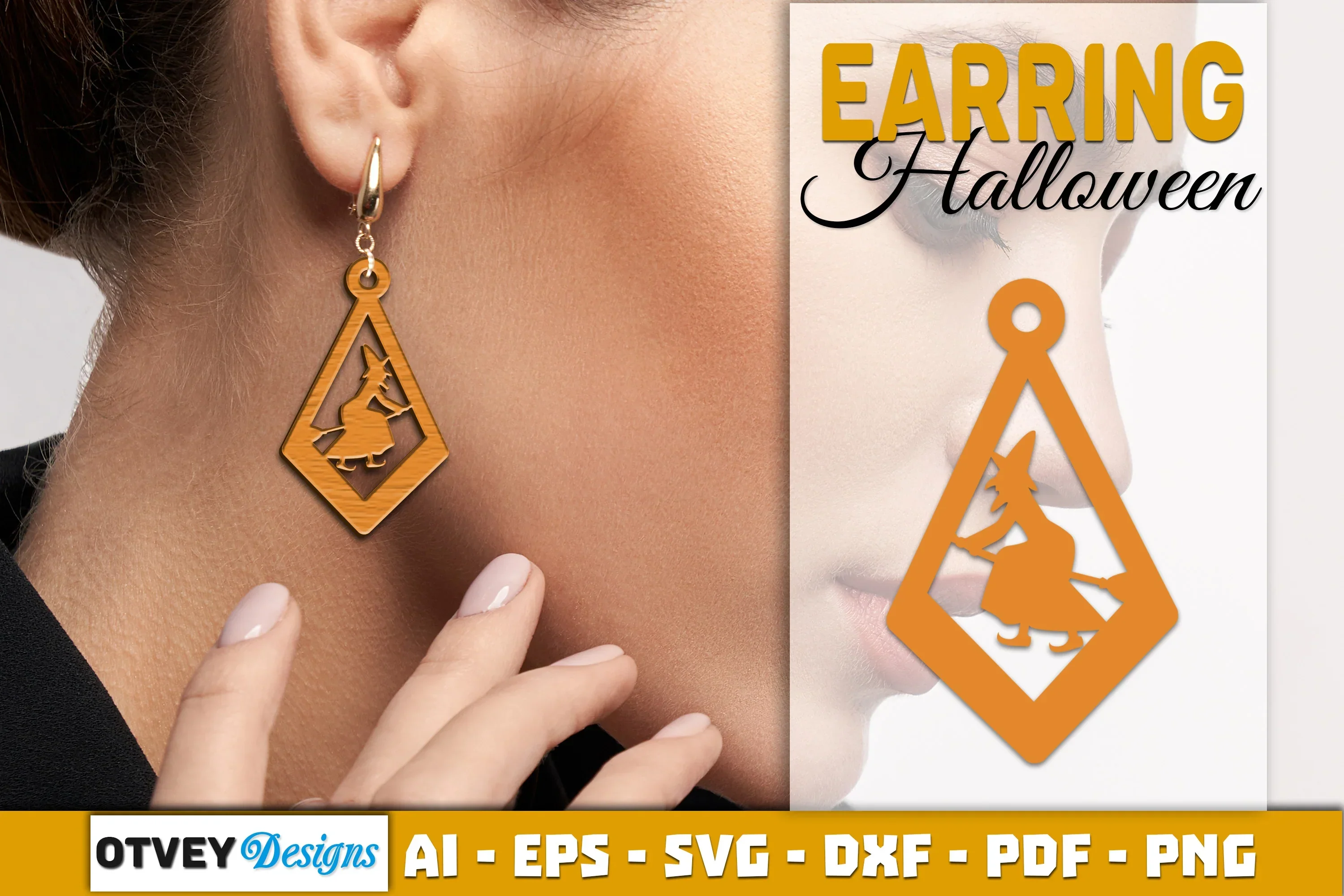 Earring Halloween Lasercut SVG Bundle