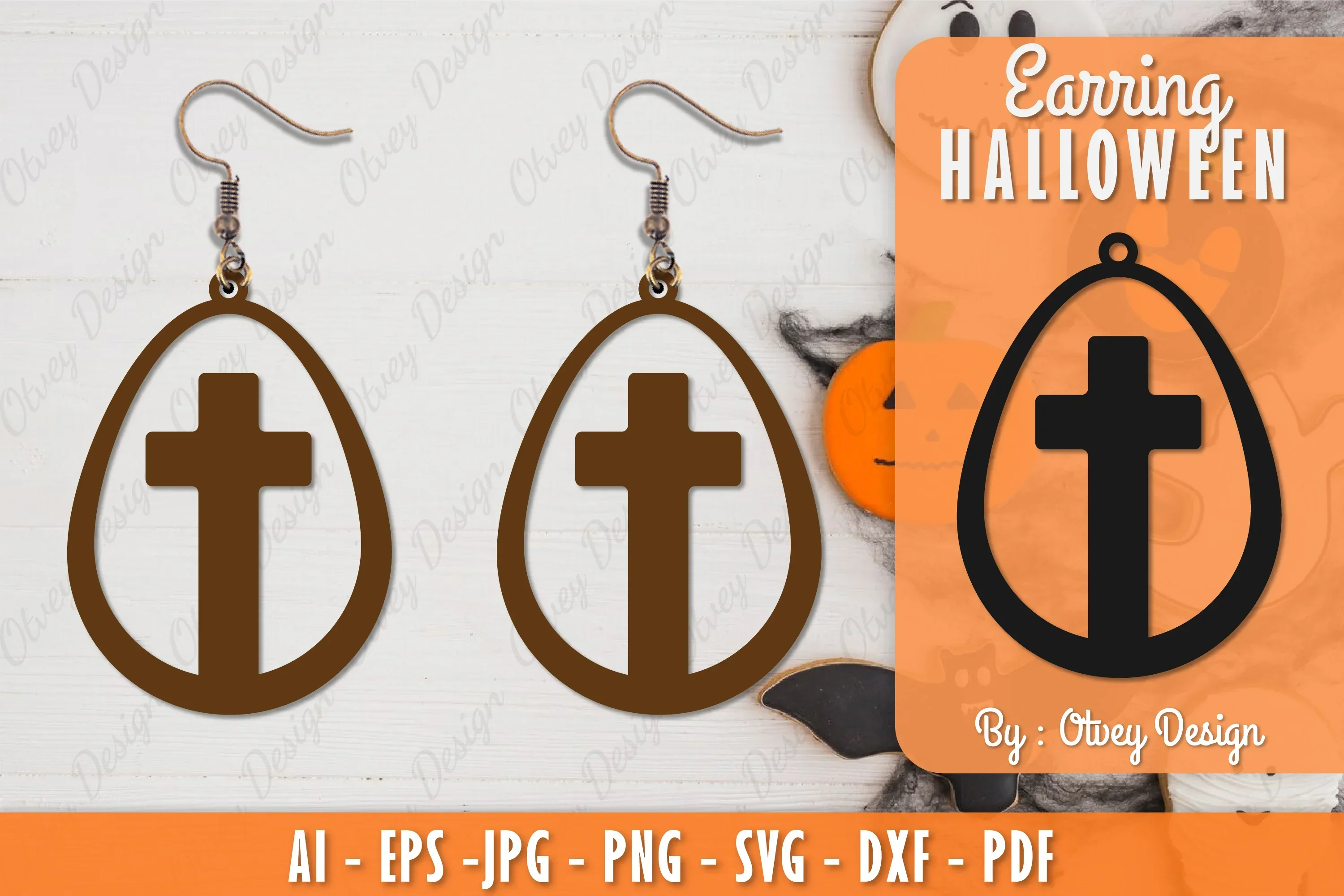 Earring Halloween Lasercut SVG Bundle