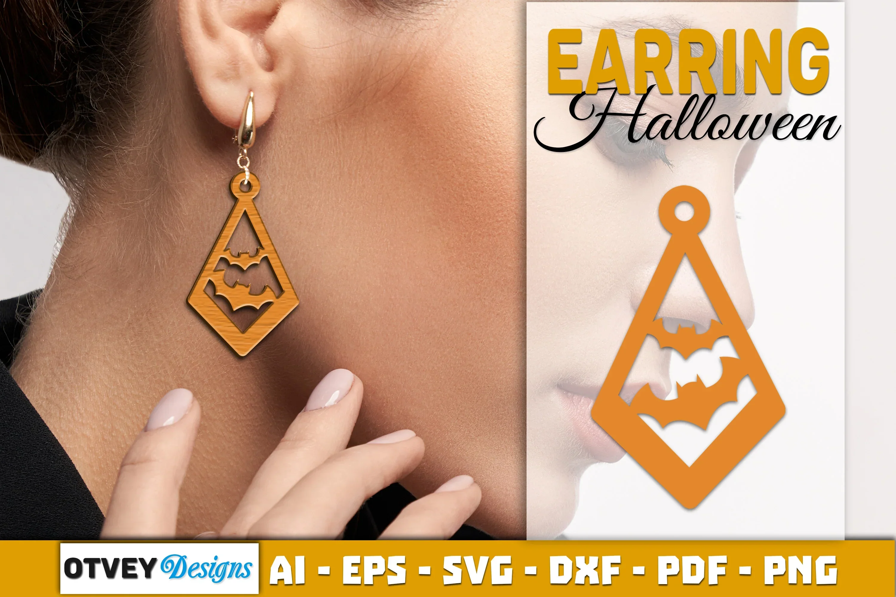 Earring Halloween Lasercut SVG Bundle