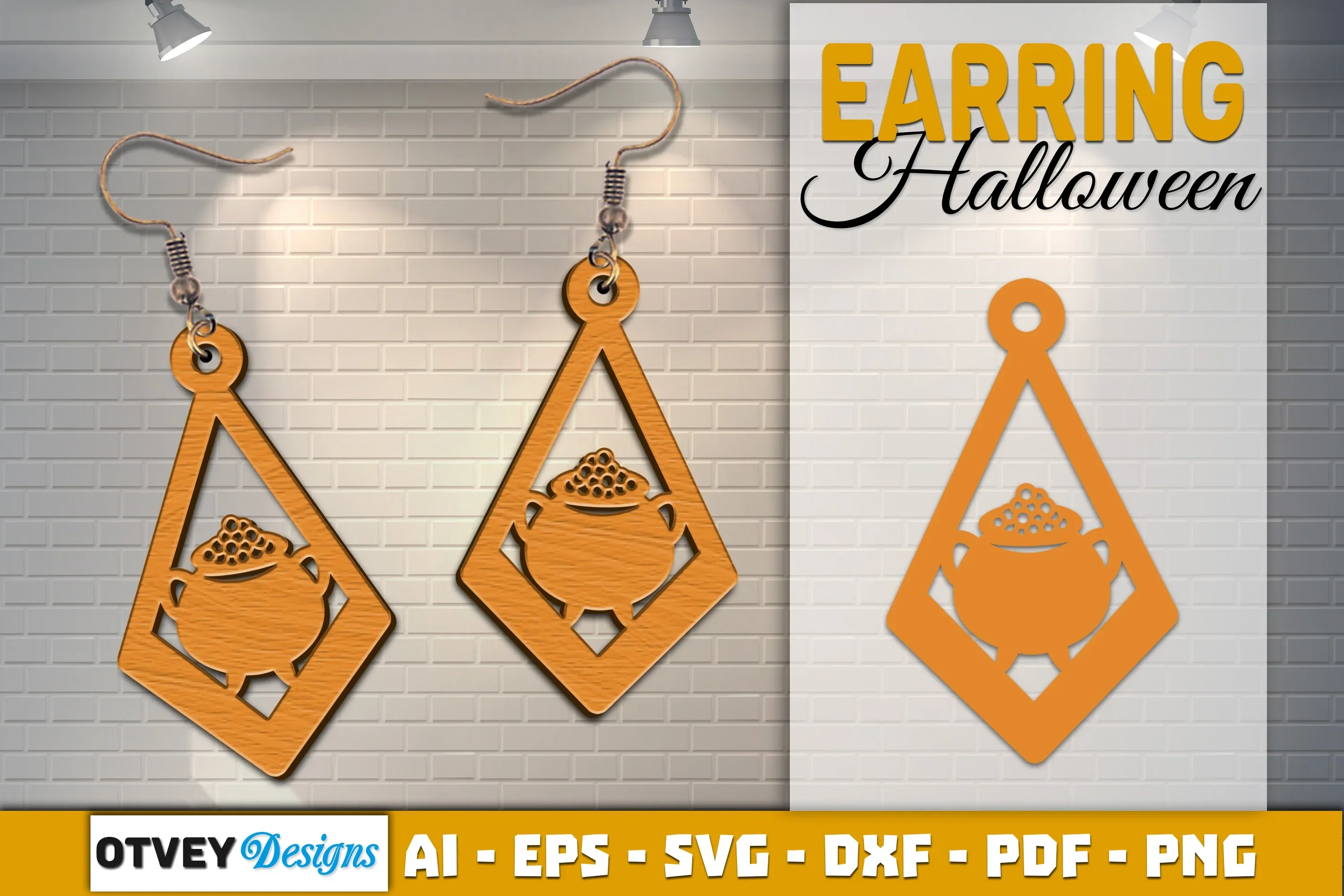 Earring Halloween Lasercut SVG Bundle - Image 2
