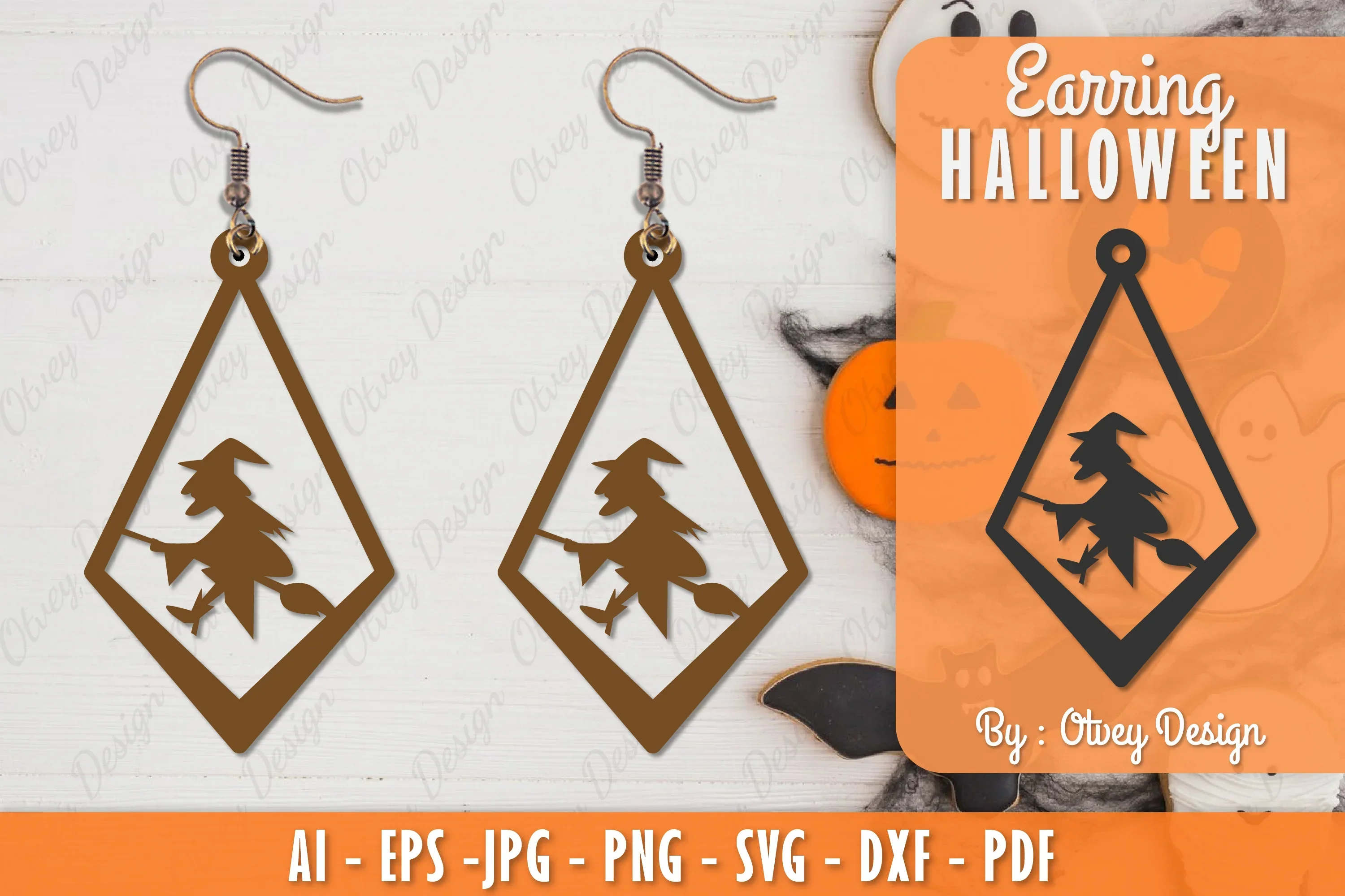 Earring Halloween Lasercut SVG Bundle