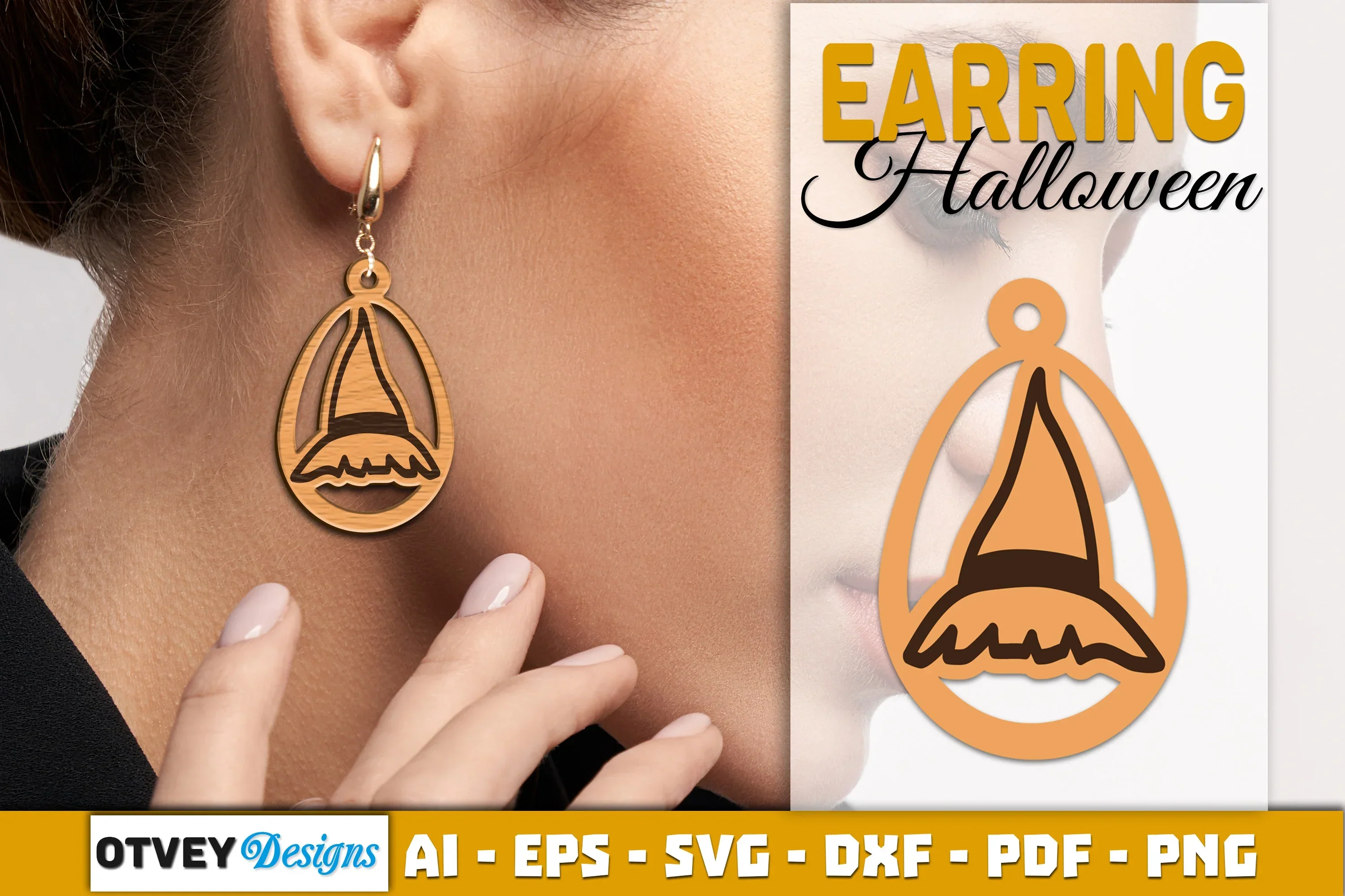 Earring Halloween Lasercut SVG Bundle