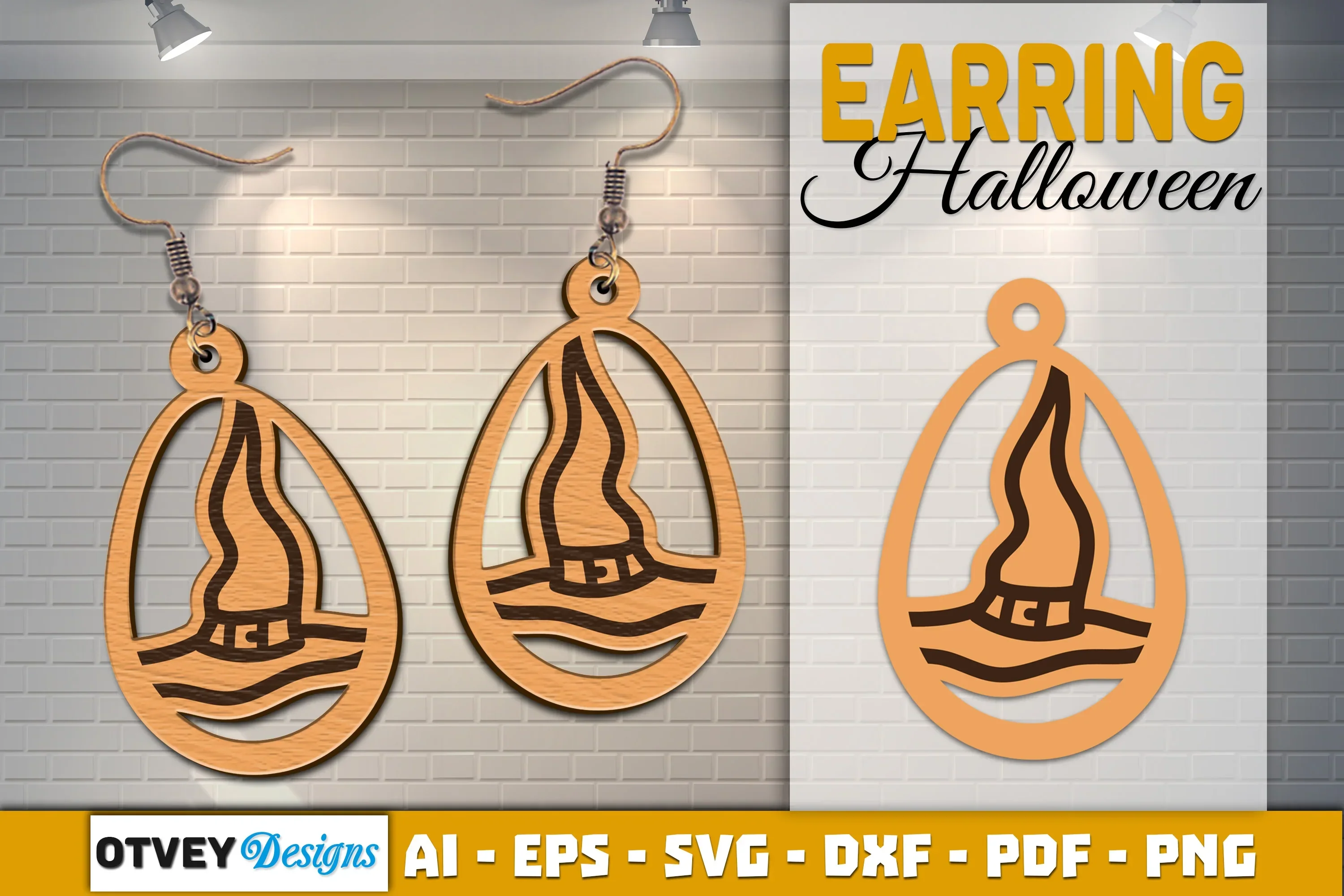 Earring Halloween Lasercut SVG Bundle - Image 2