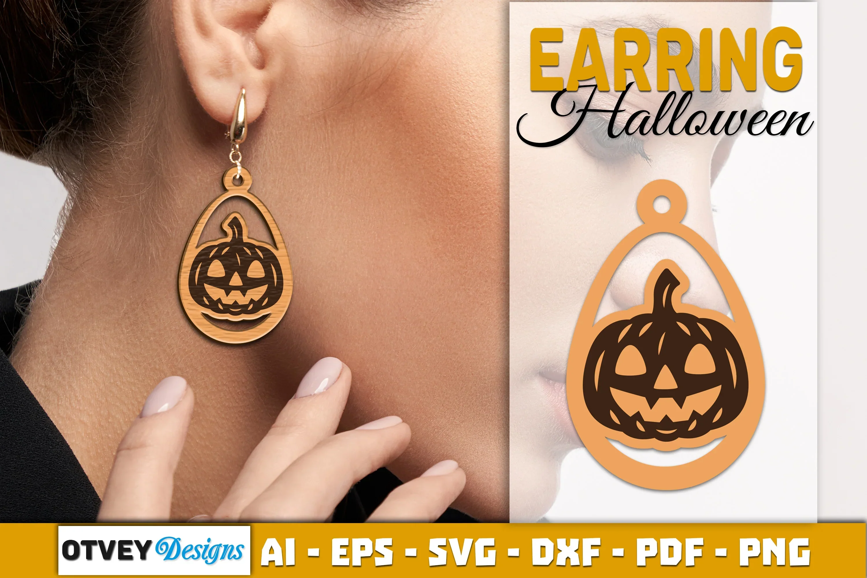 Earring Halloween Lasercut SVG Bundle