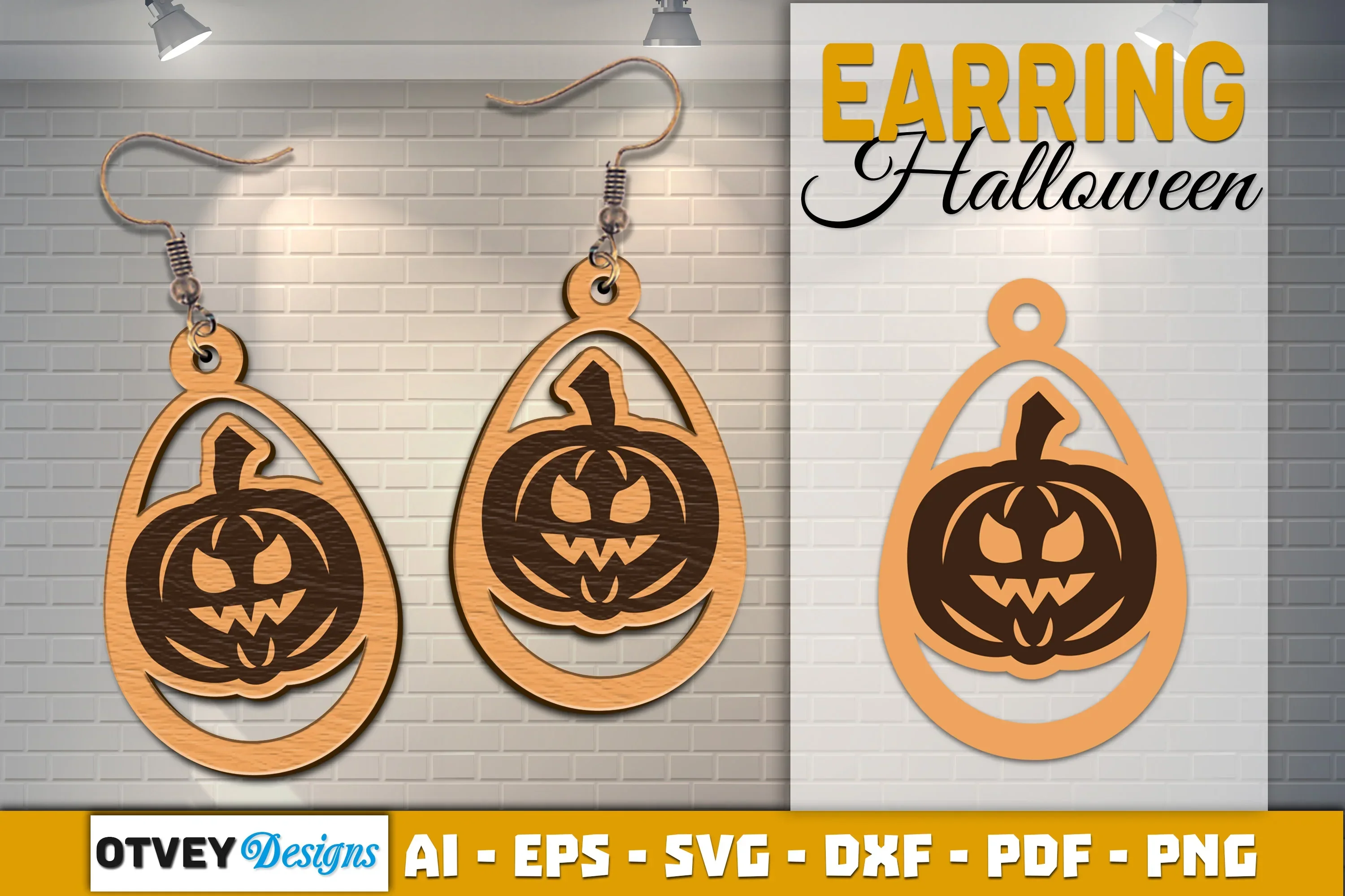 Earring Halloween Lasercut SVG Bundle - Image 2