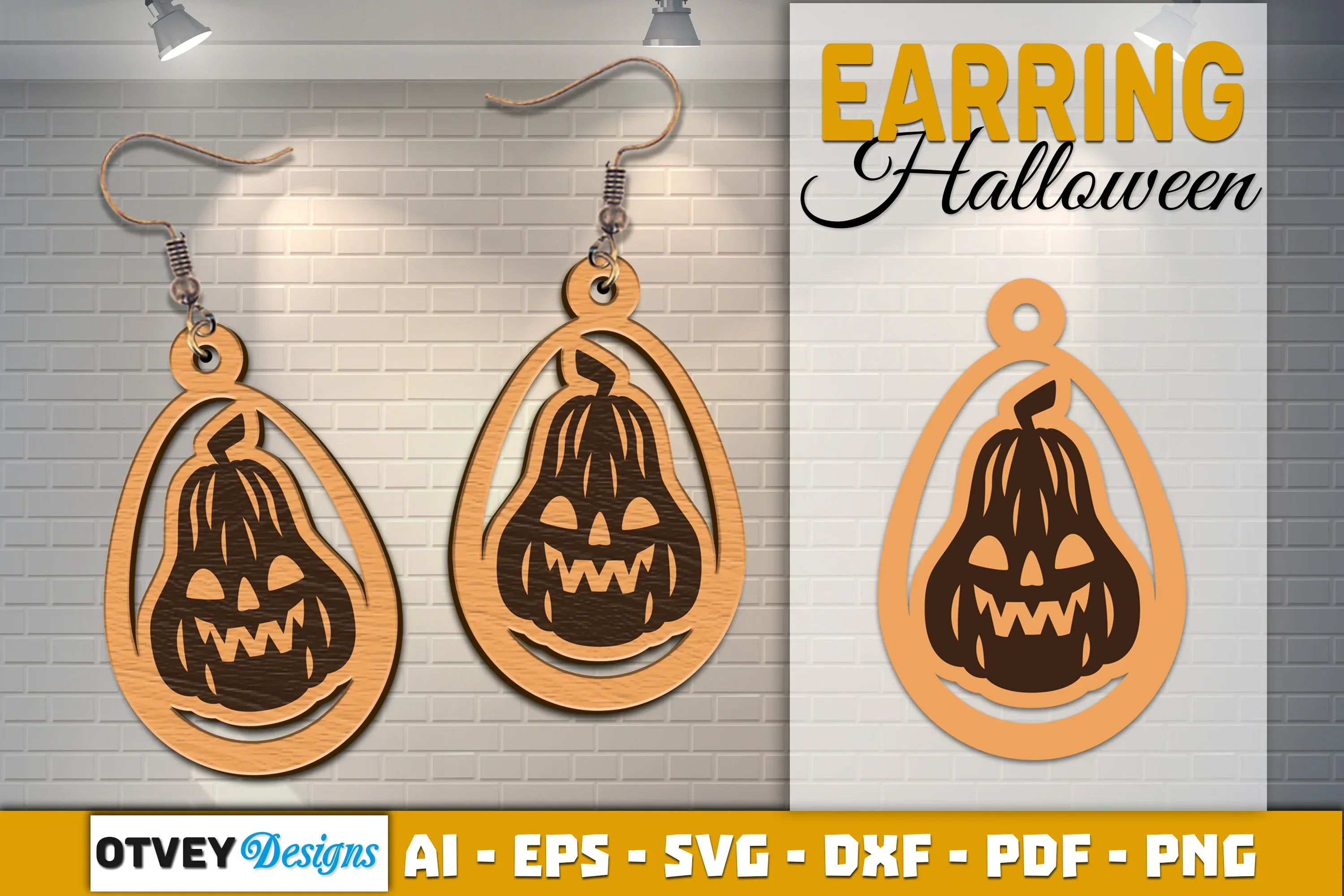 Earring Halloween Lasercut SVG Bundle - Image 2