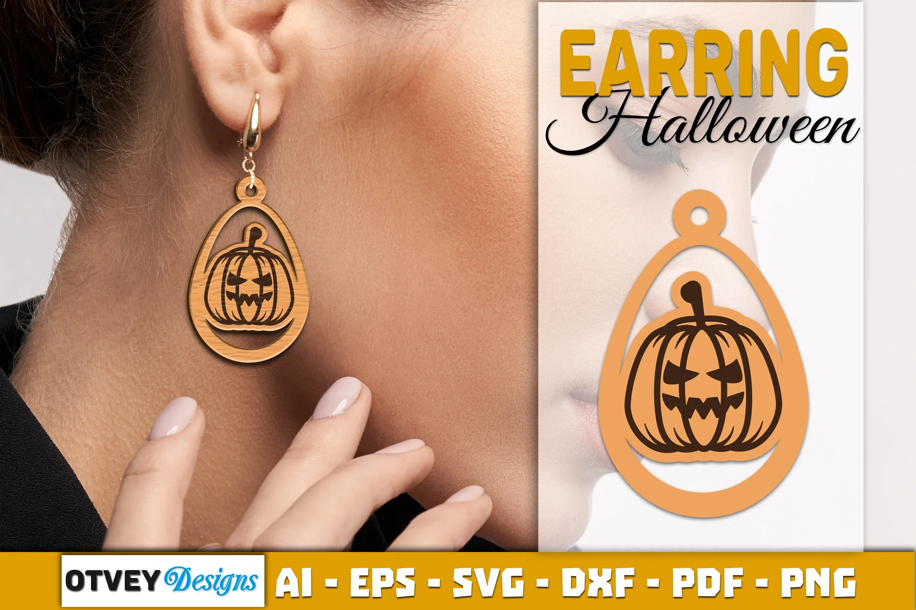 Earring Halloween Lasercut SVG Bundle