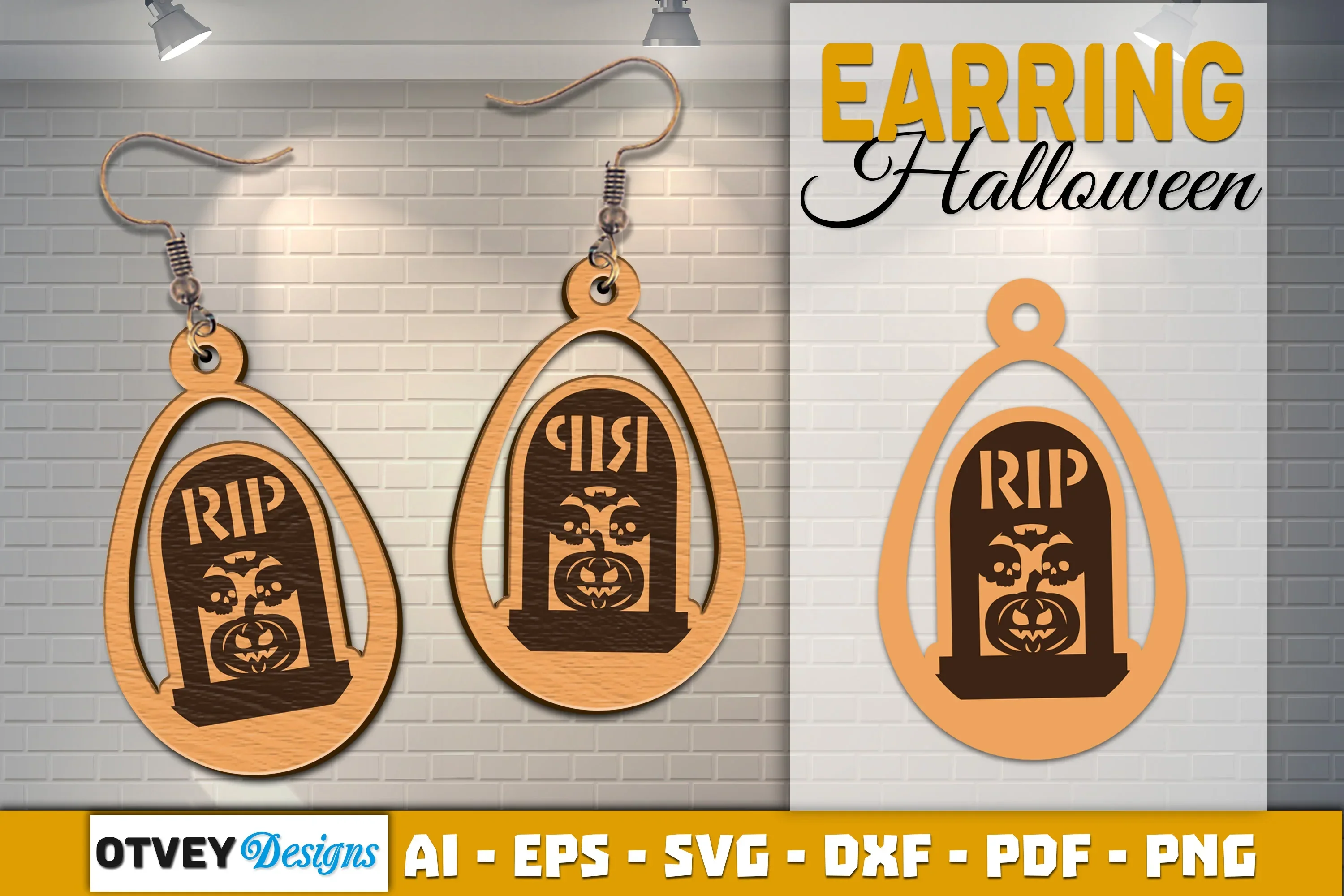 Earring Halloween Lasercut SVG Bundle - Image 2
